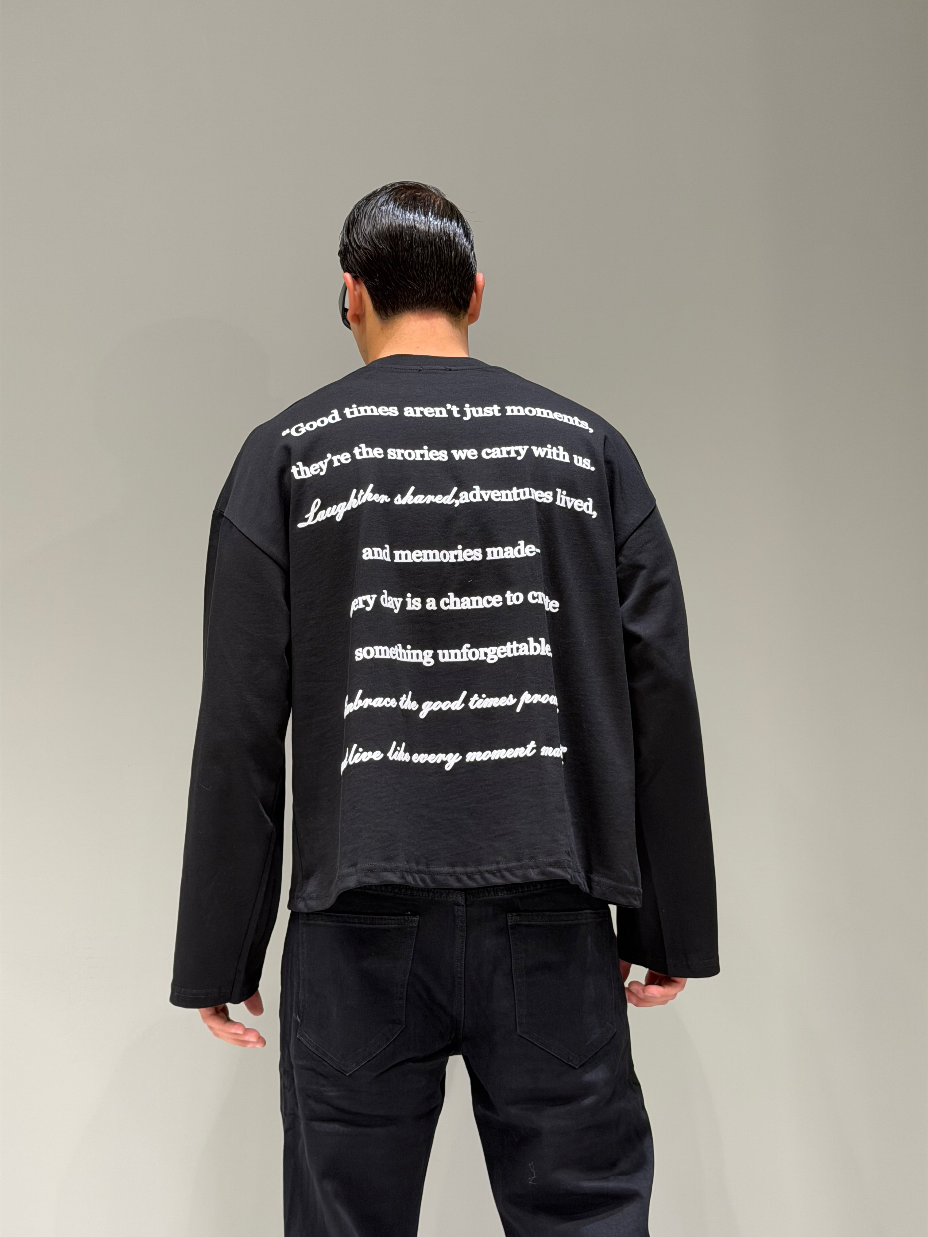 Longsleeve Stampa Frasi