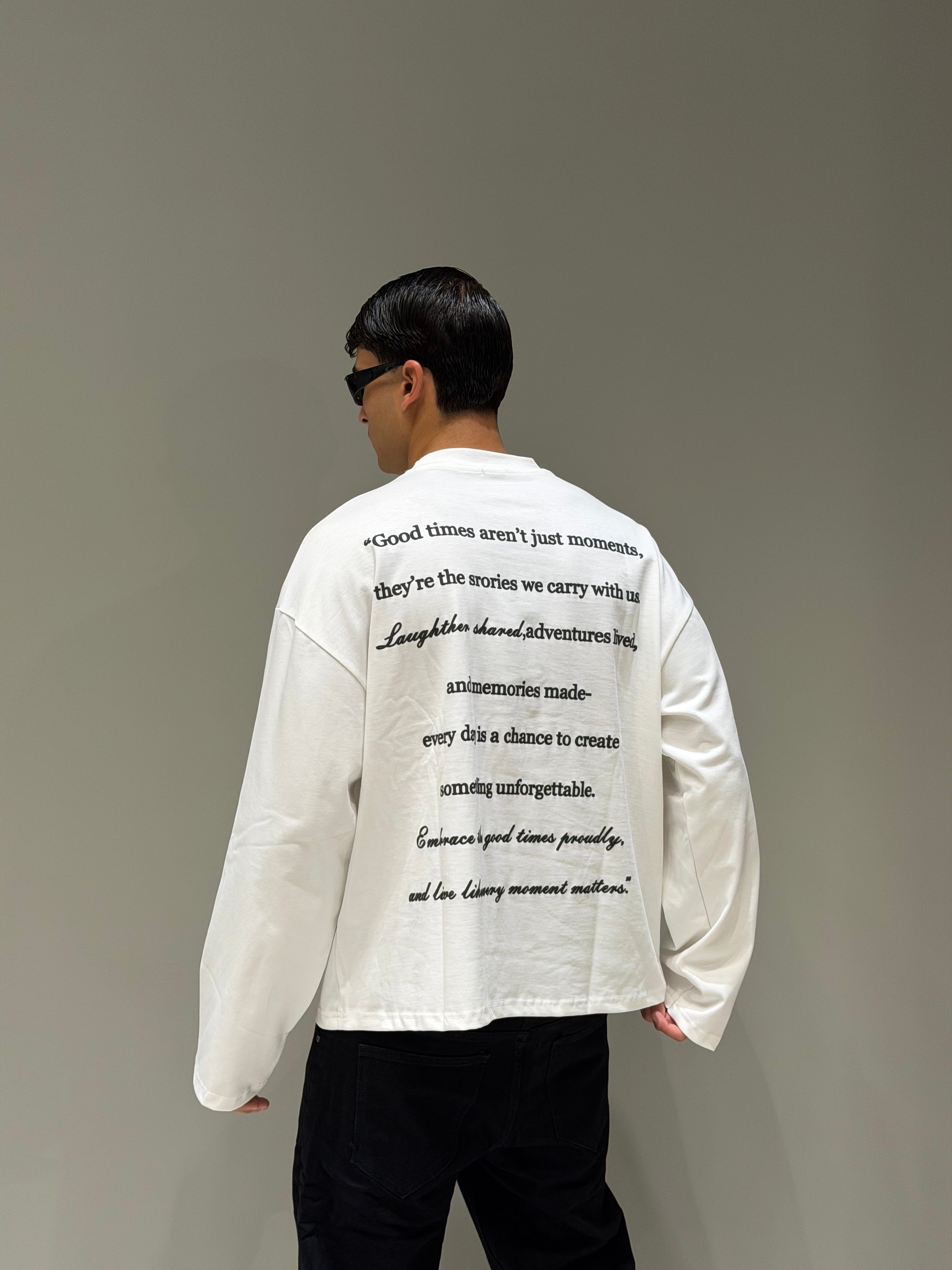 Longsleeve Stampa Frasi