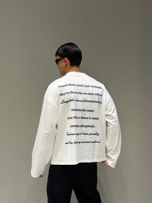 Longsleeve Stampa Frasi