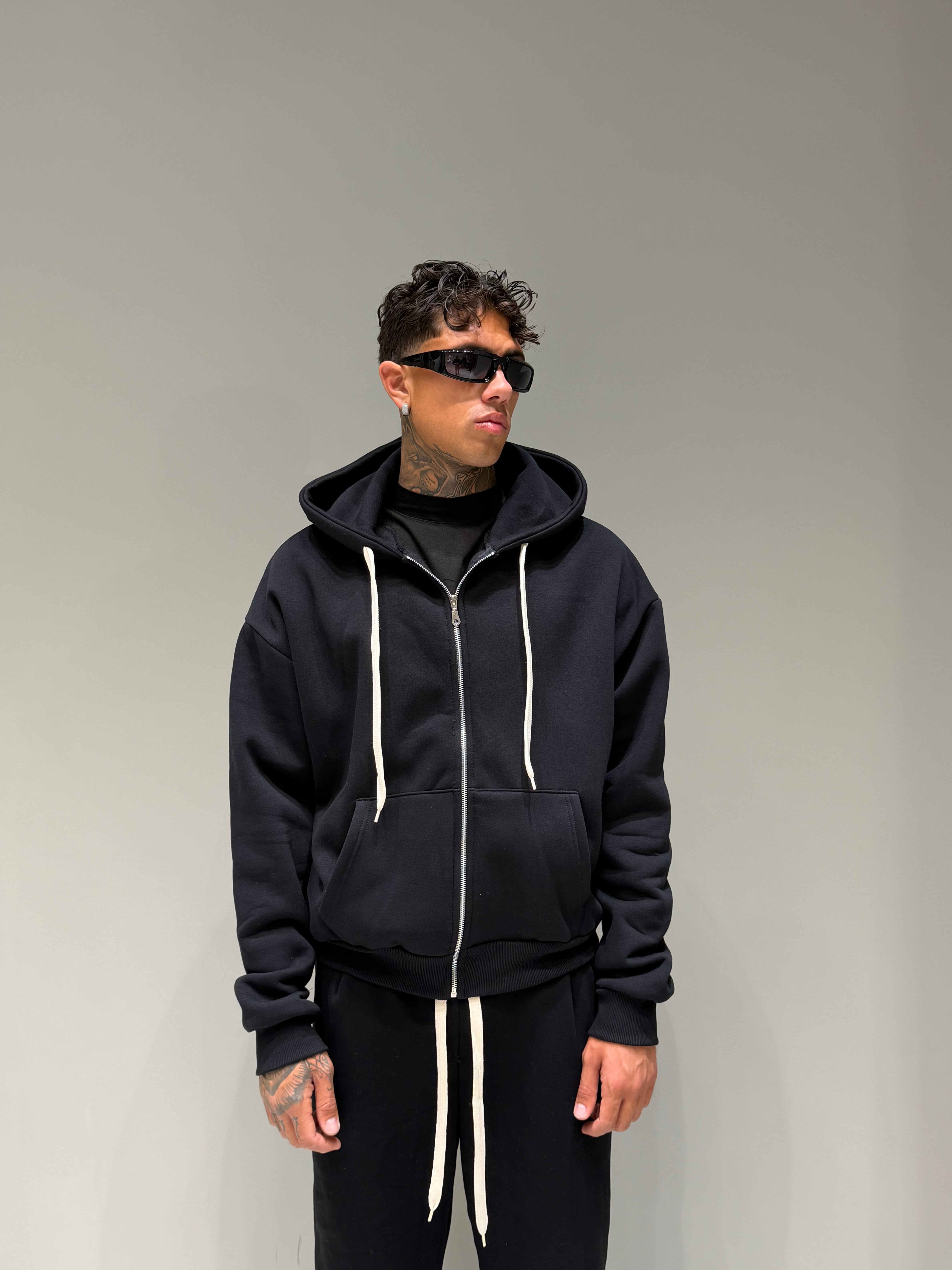 Felpa Boxy Zip