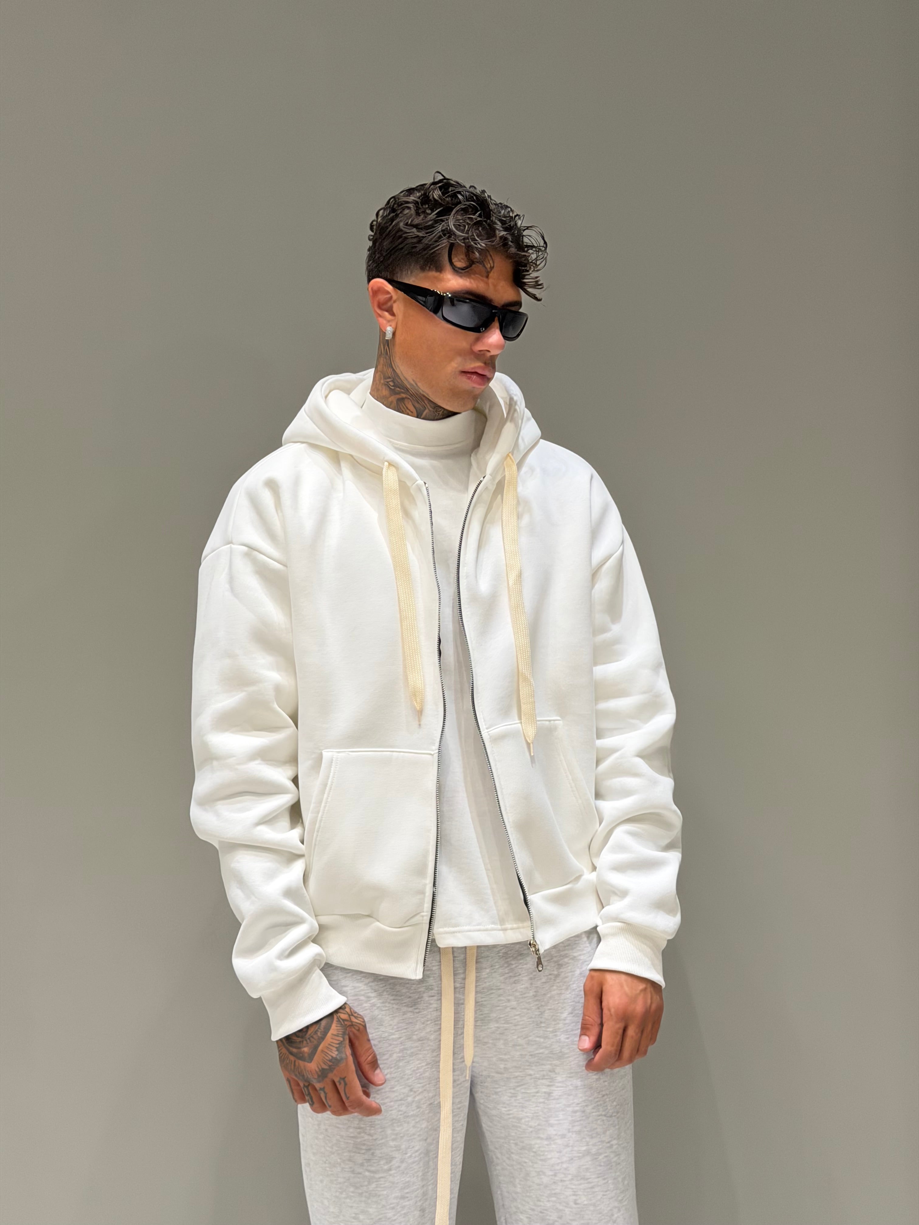 Felpa Boxy Zip