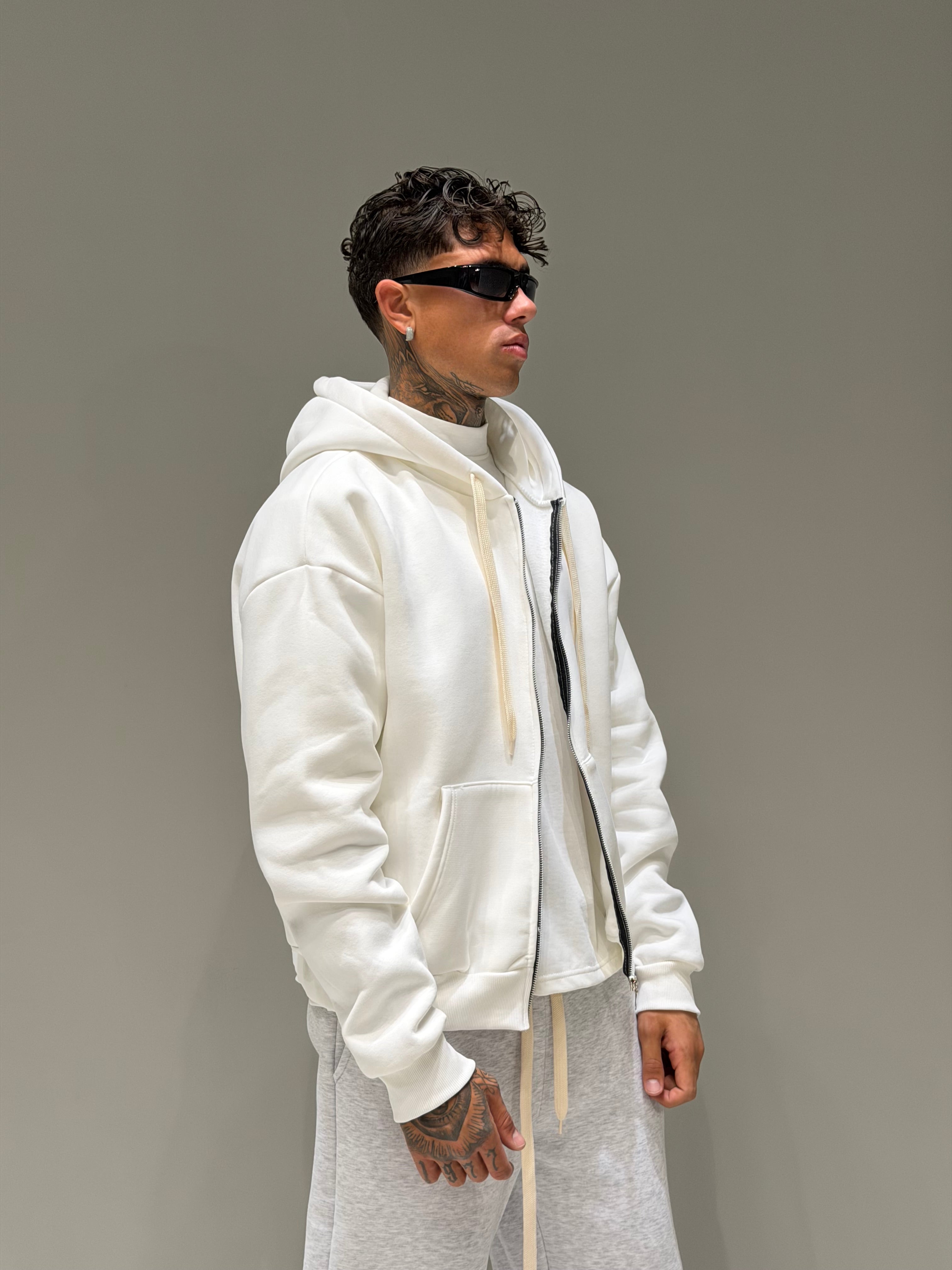 Felpa Boxy Zip