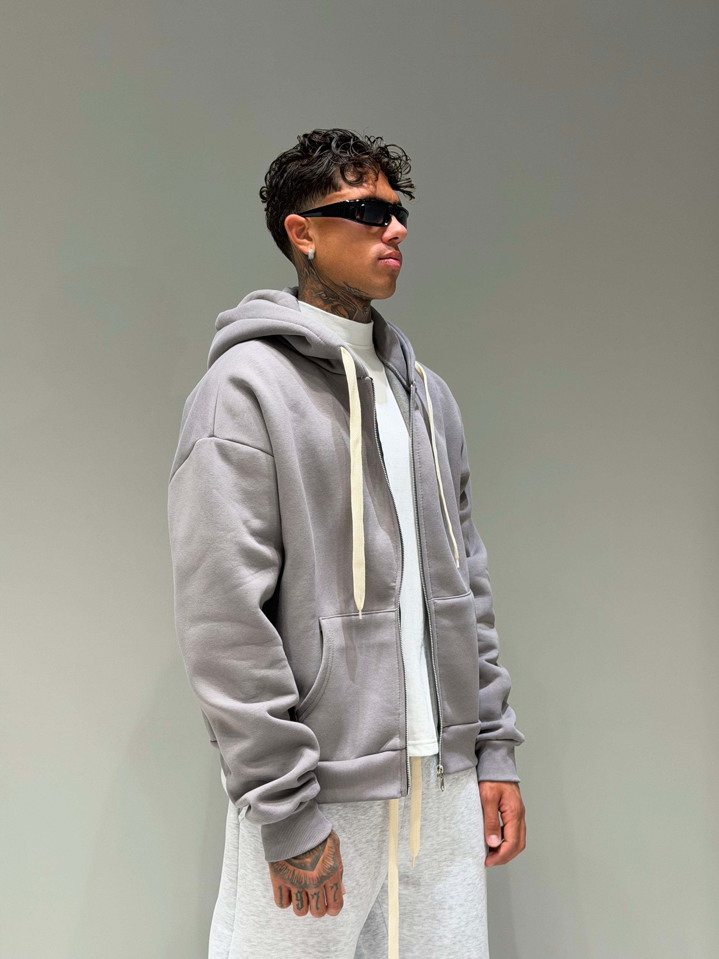 Felpa Boxy Zip