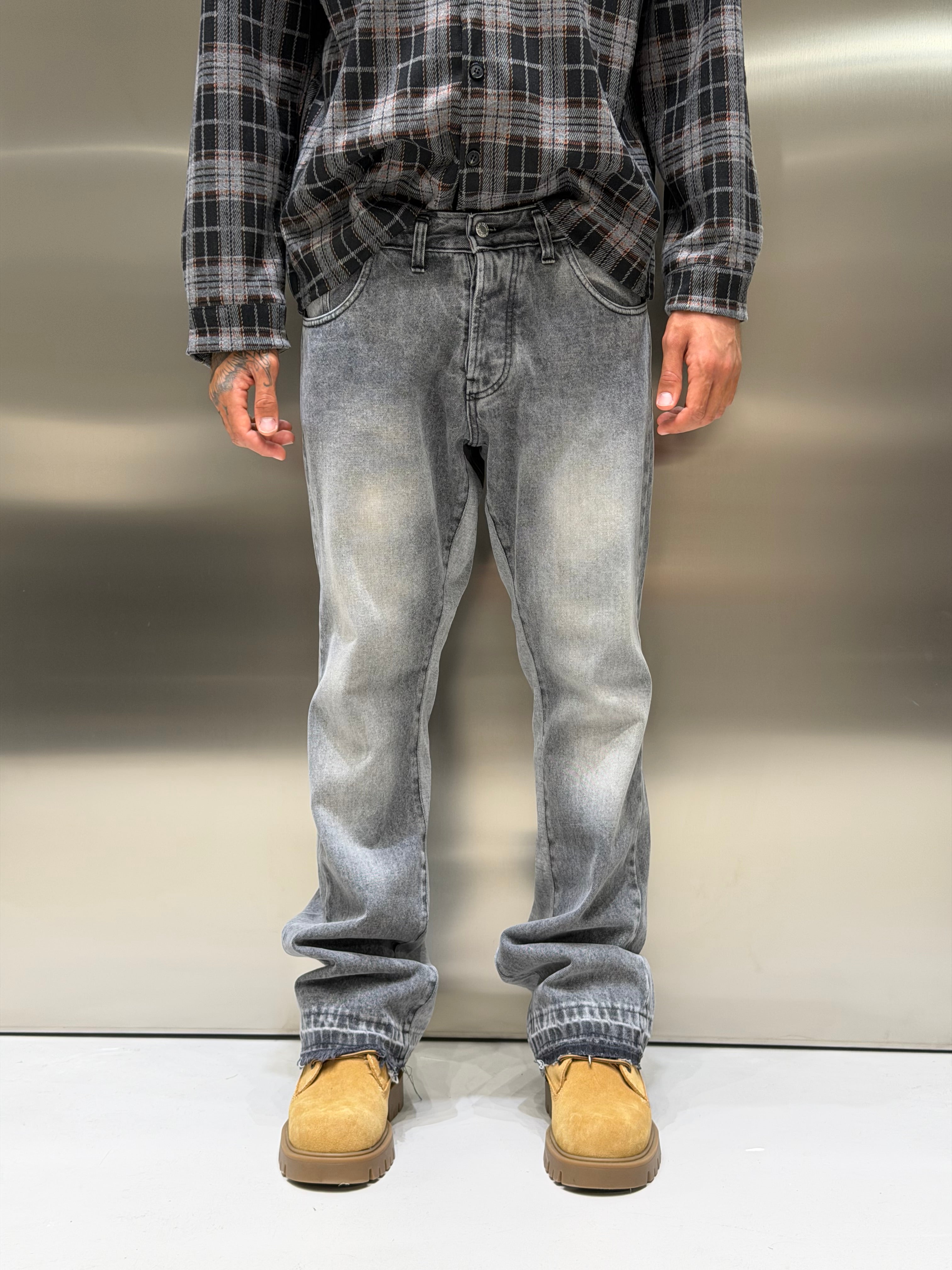 Flare Denim Grigio