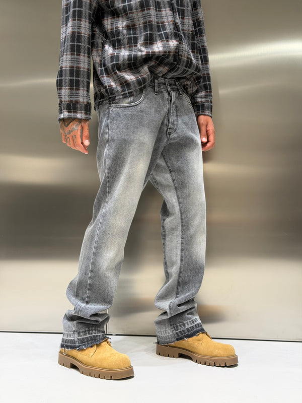 Flare Denim Grigio