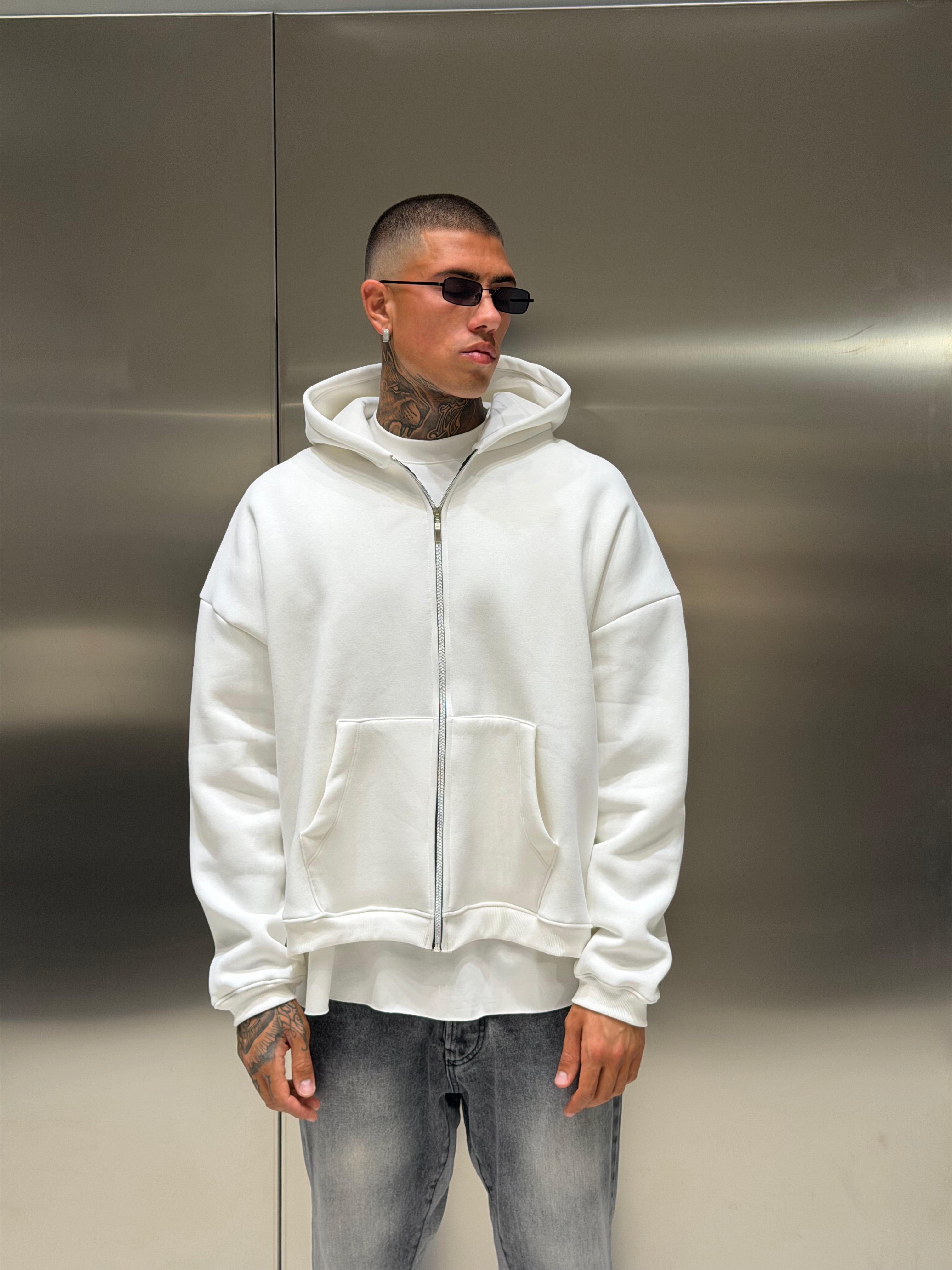 Felpa Boxy Zip