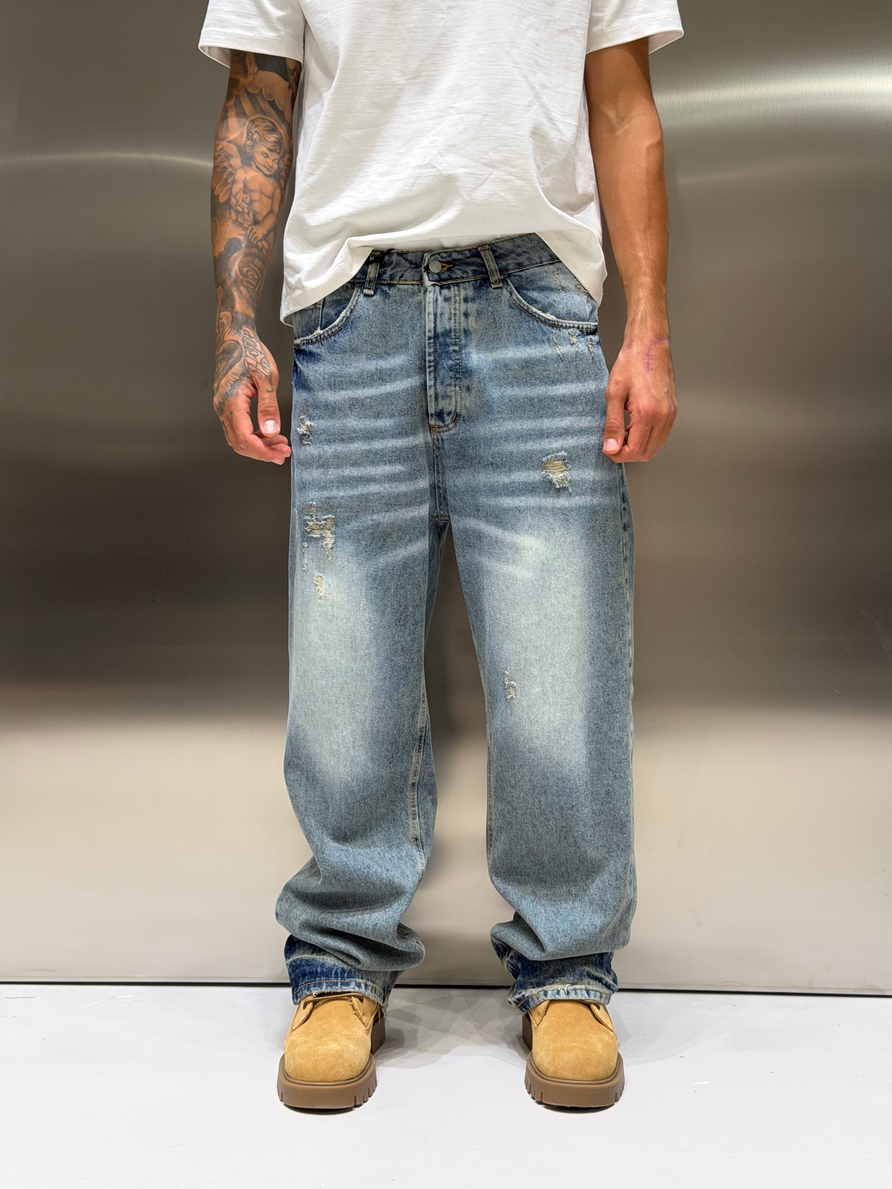 Baggy Denim Chiaro