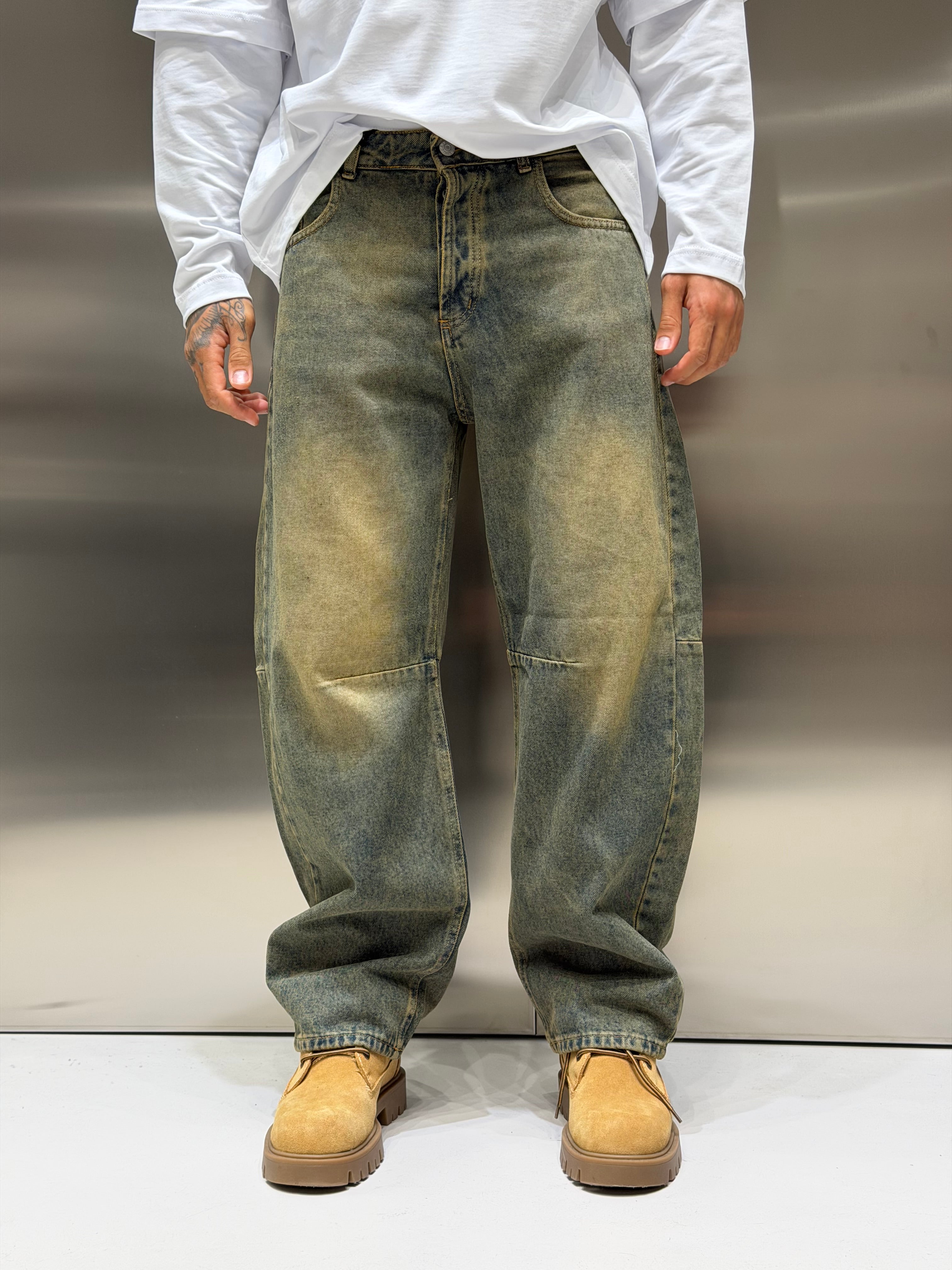 Baggy Sabbiato Chiaro