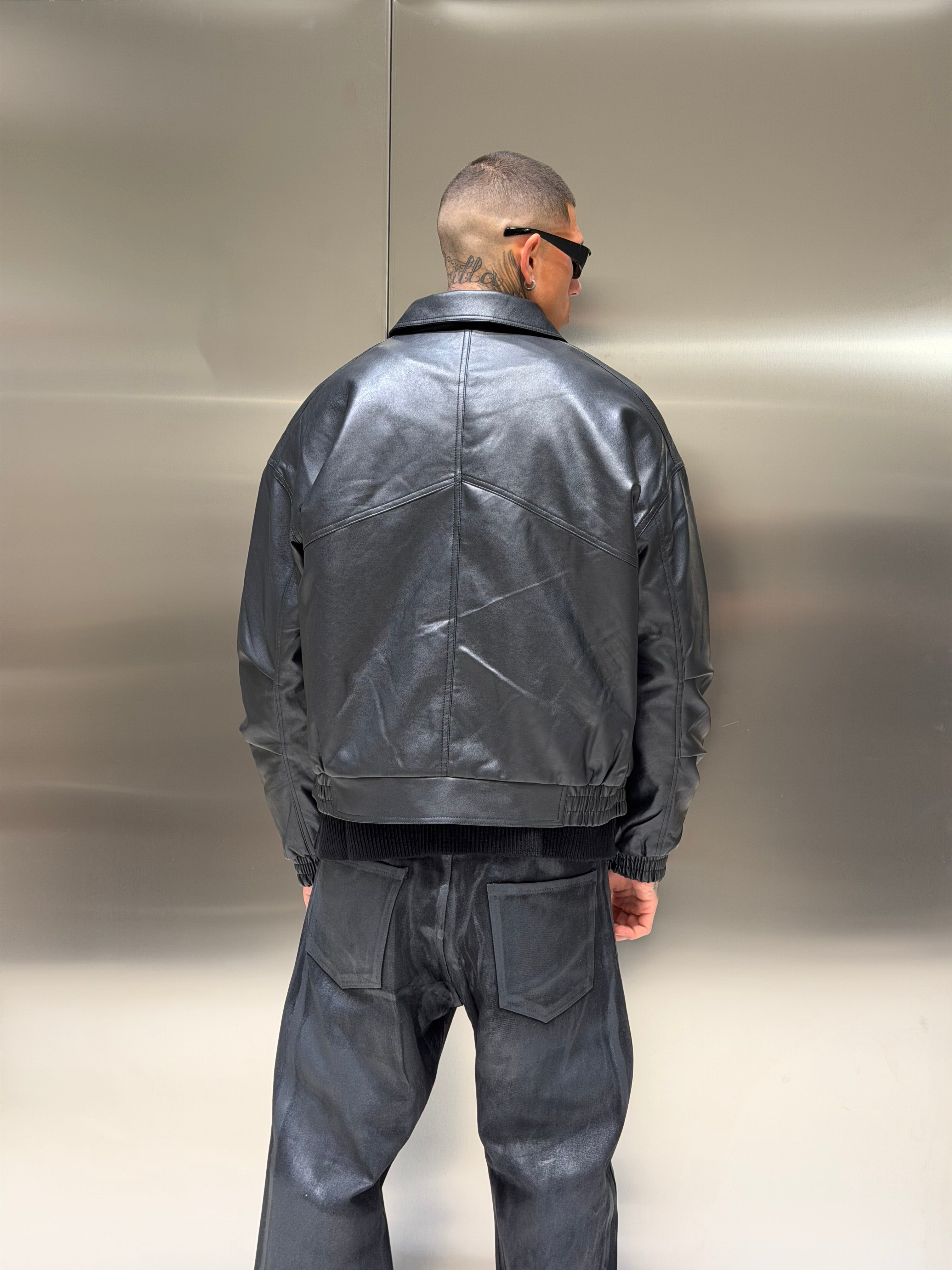 Jacket Leather Imbottita