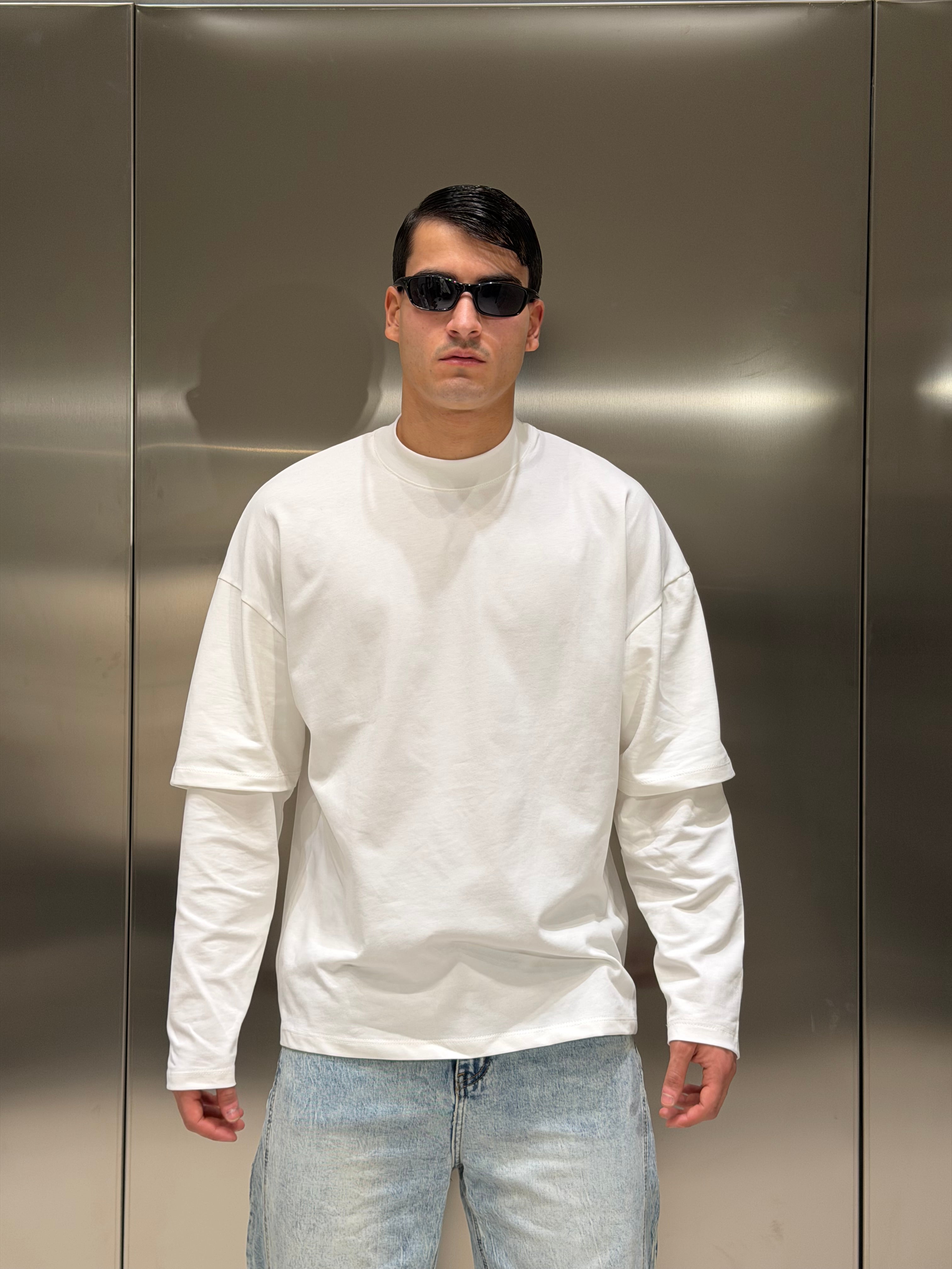 Longsleeve Double Mezzo Collo