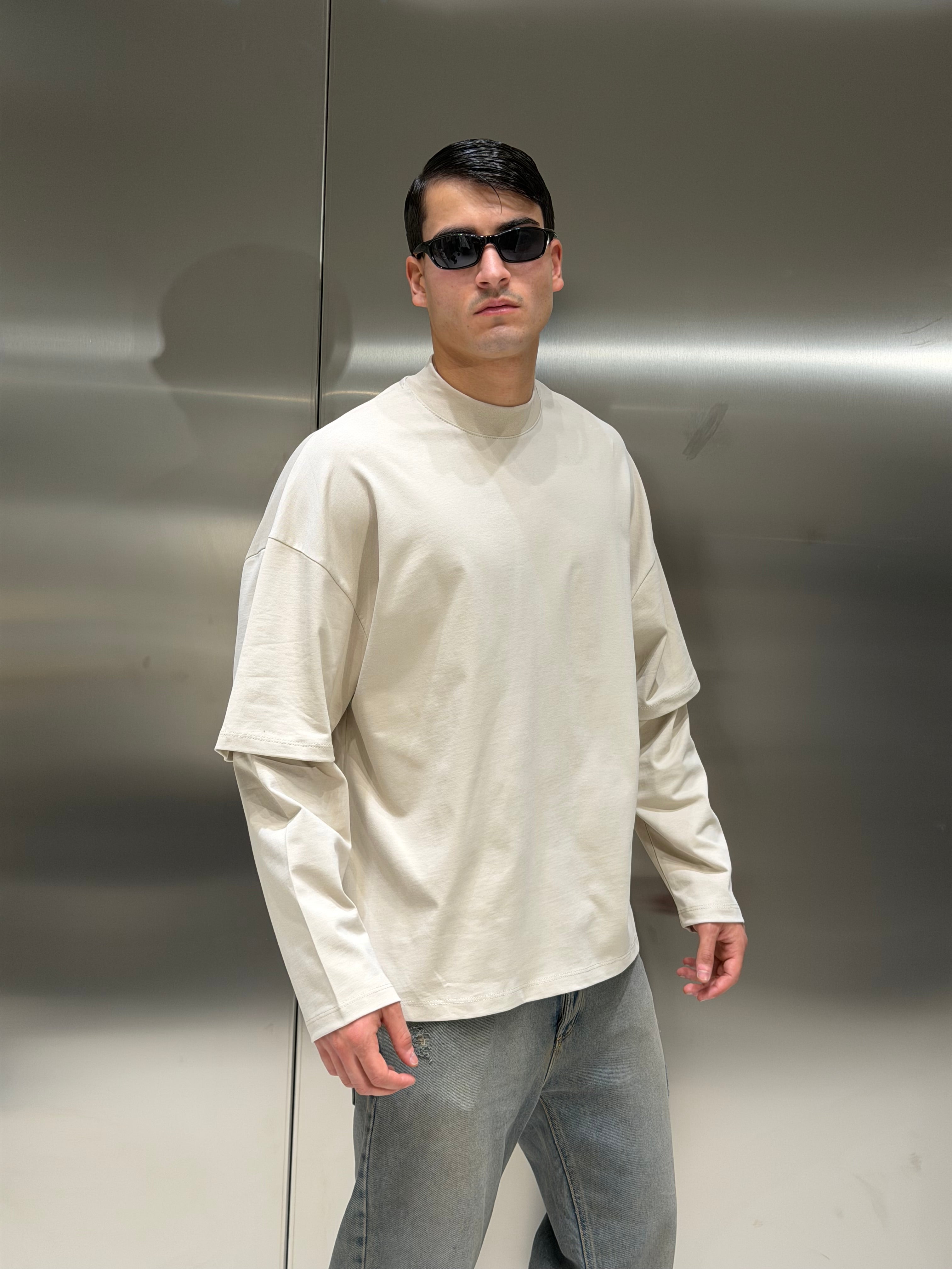 Longsleeve Double Mezzo Collo