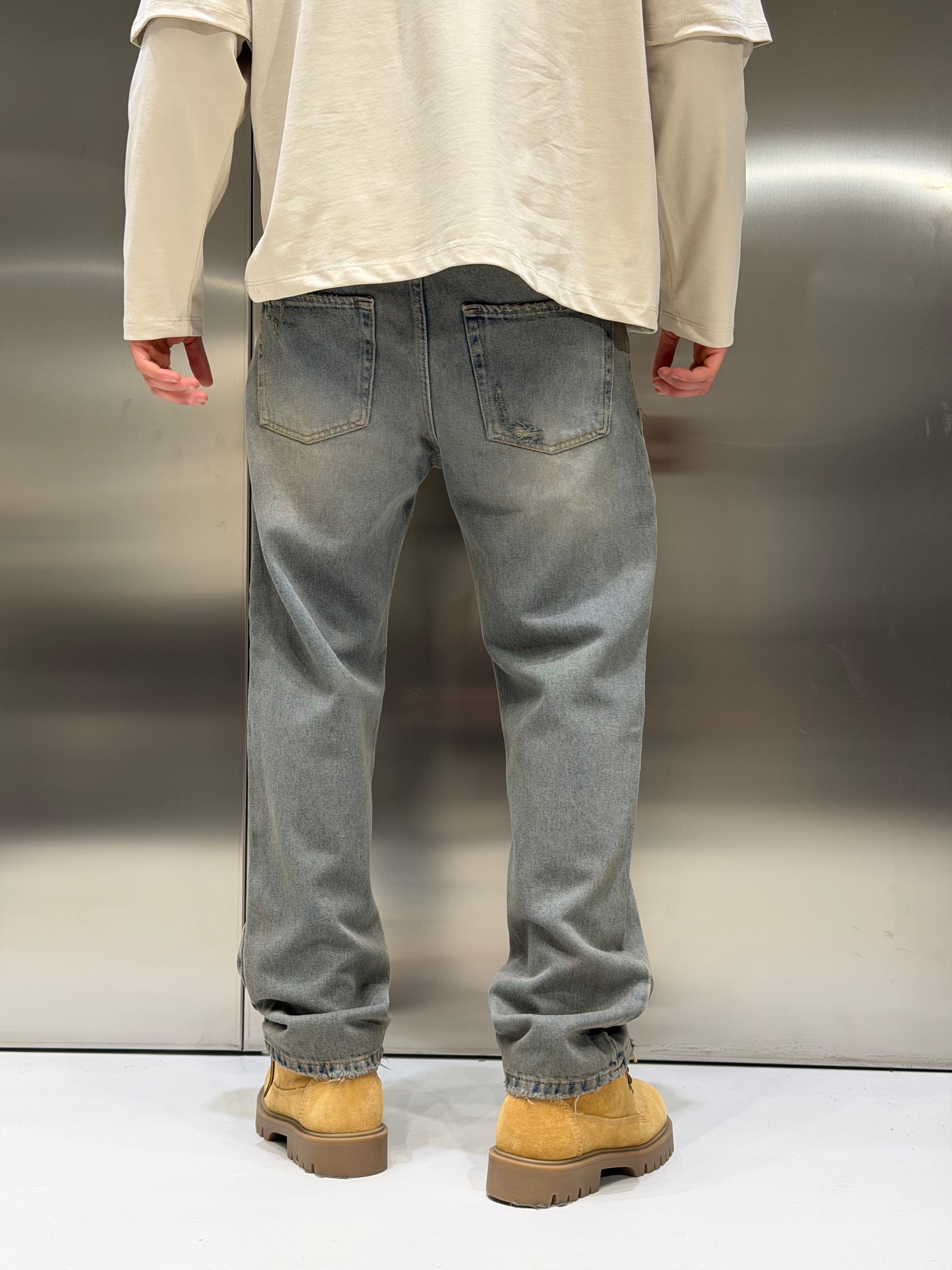 Denim Sabbiato Abrasioni