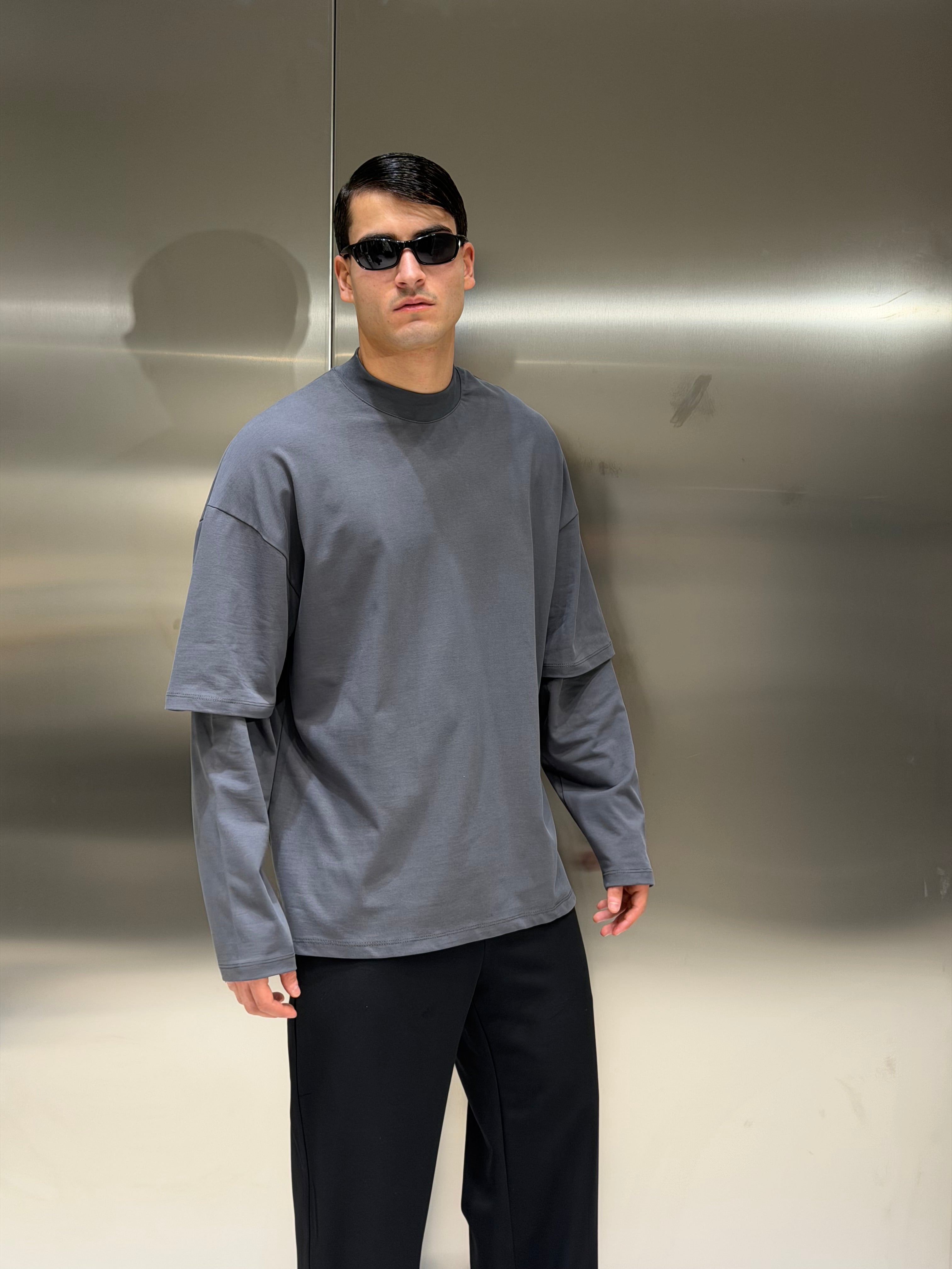 Longsleeve Double Mezzo Collo