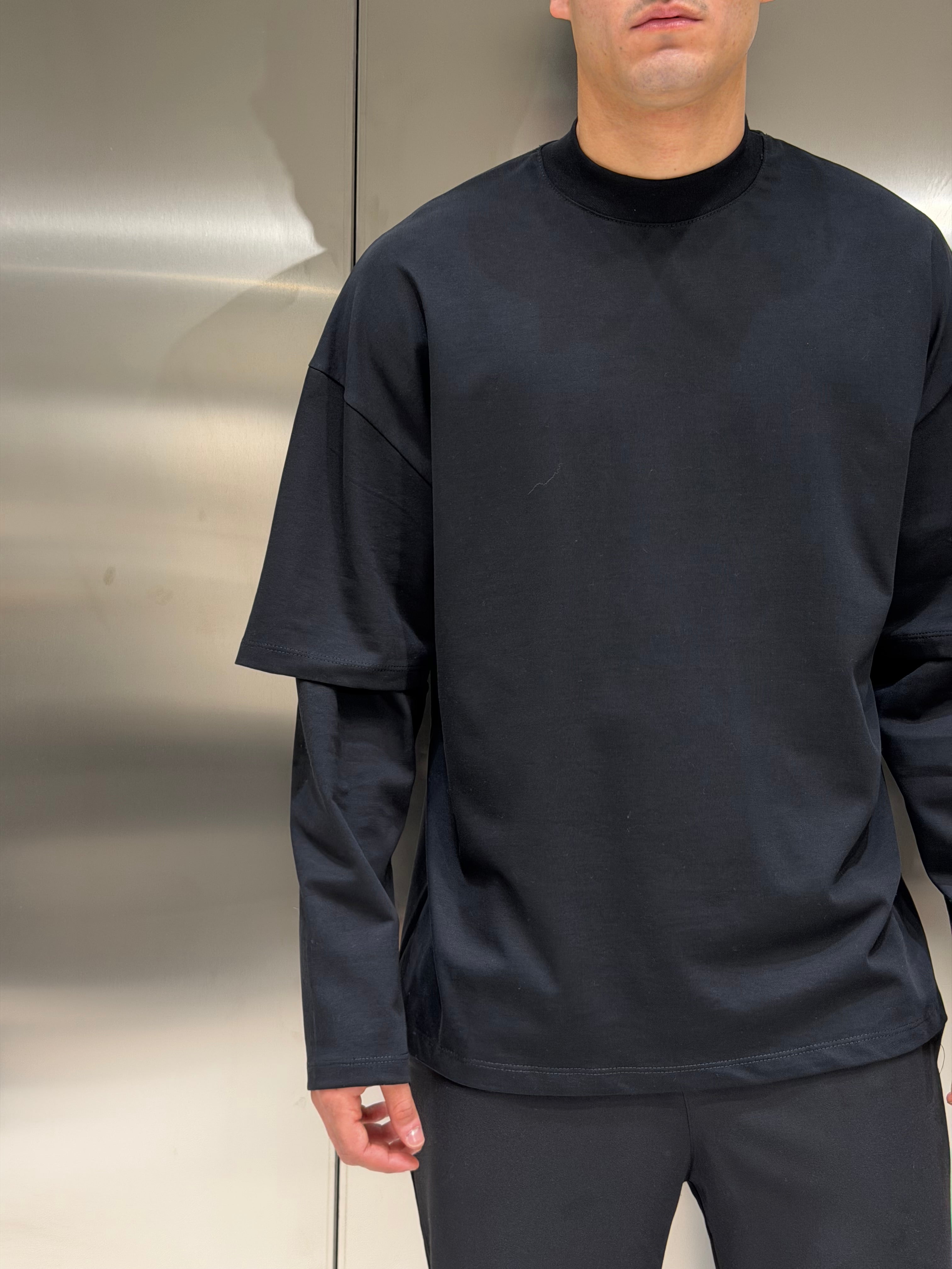 Longsleeve Double Mezzo Collo