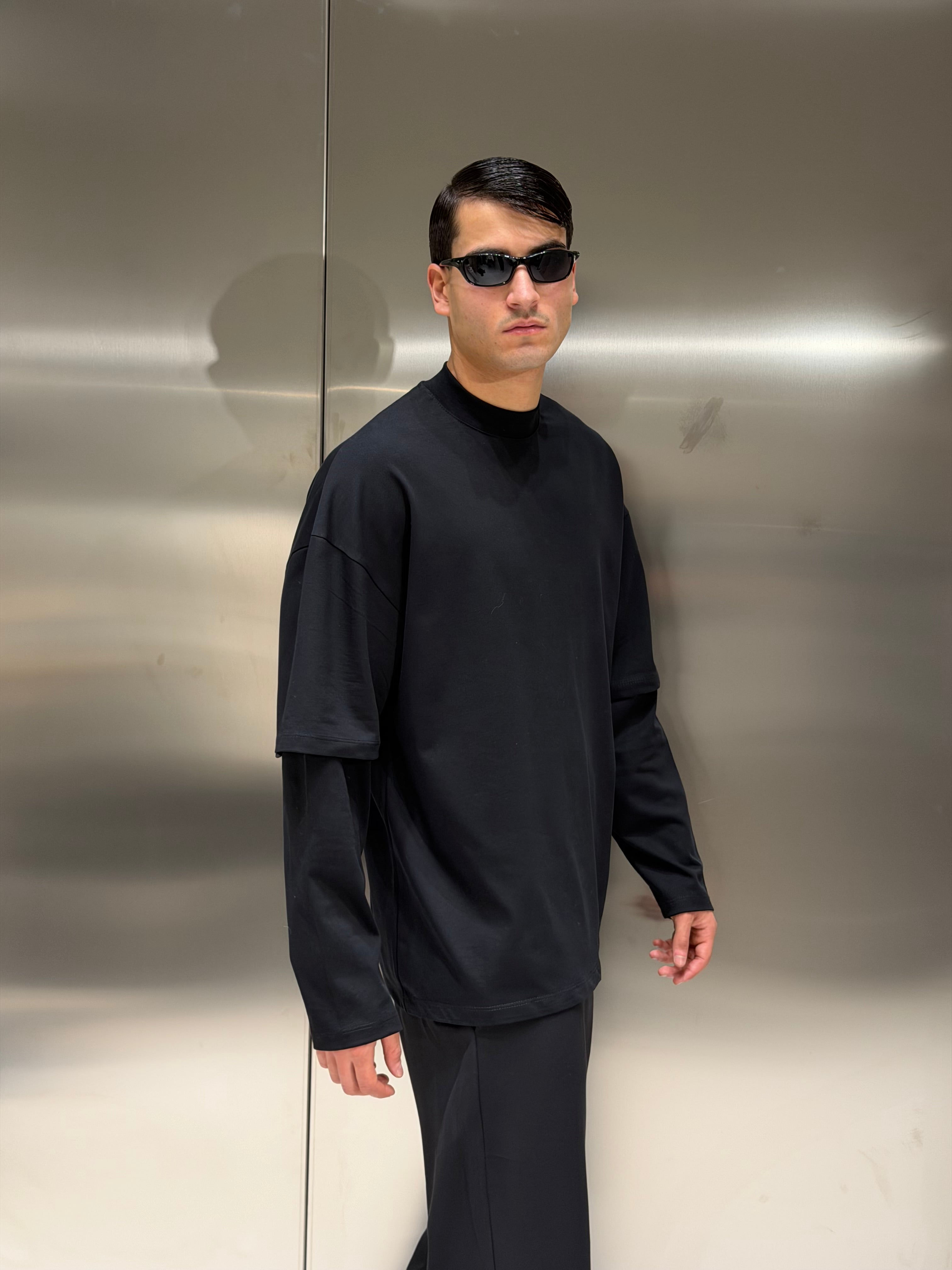 Longsleeve Double Mezzo Collo