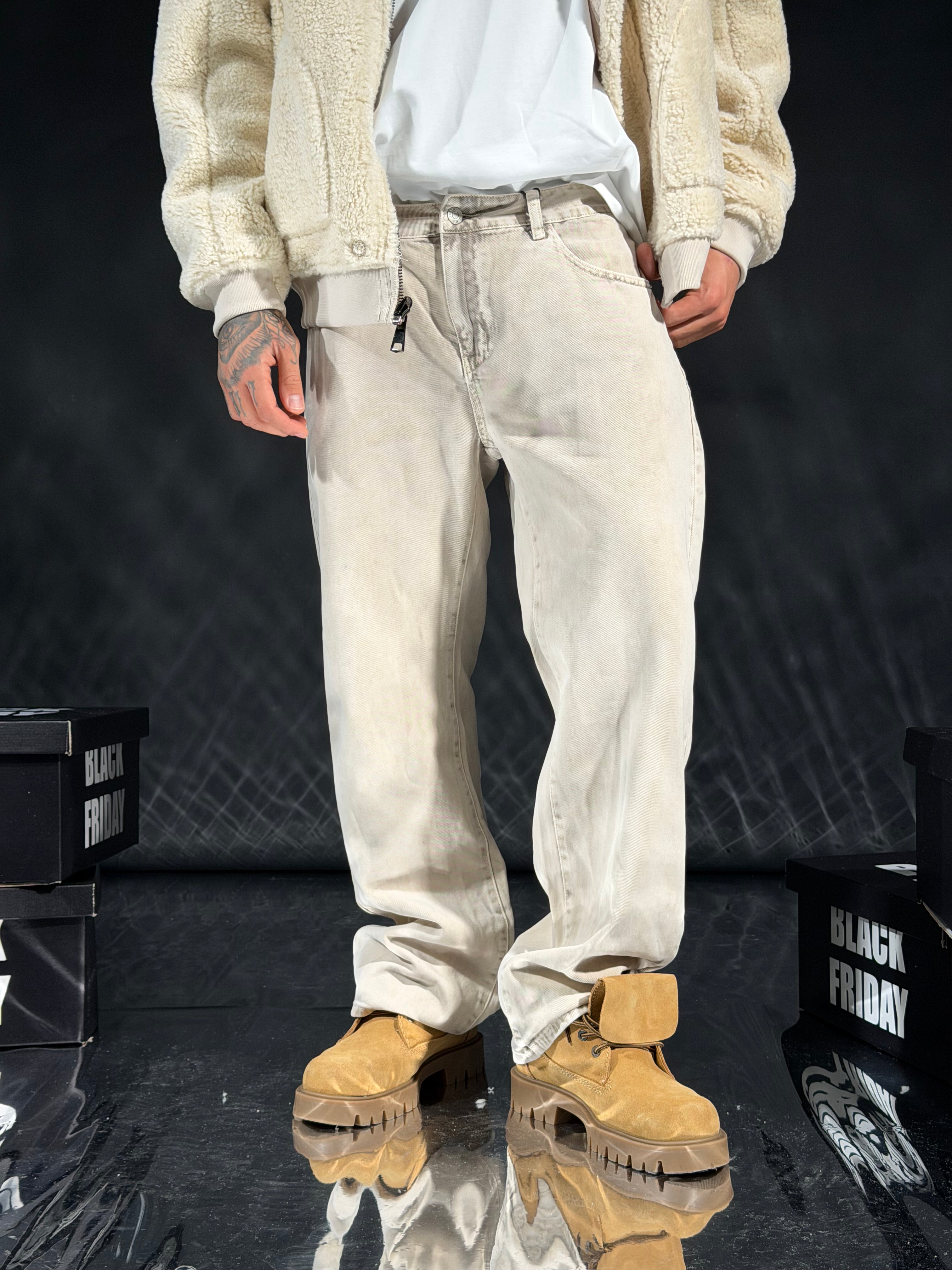Baggy Denim Crema