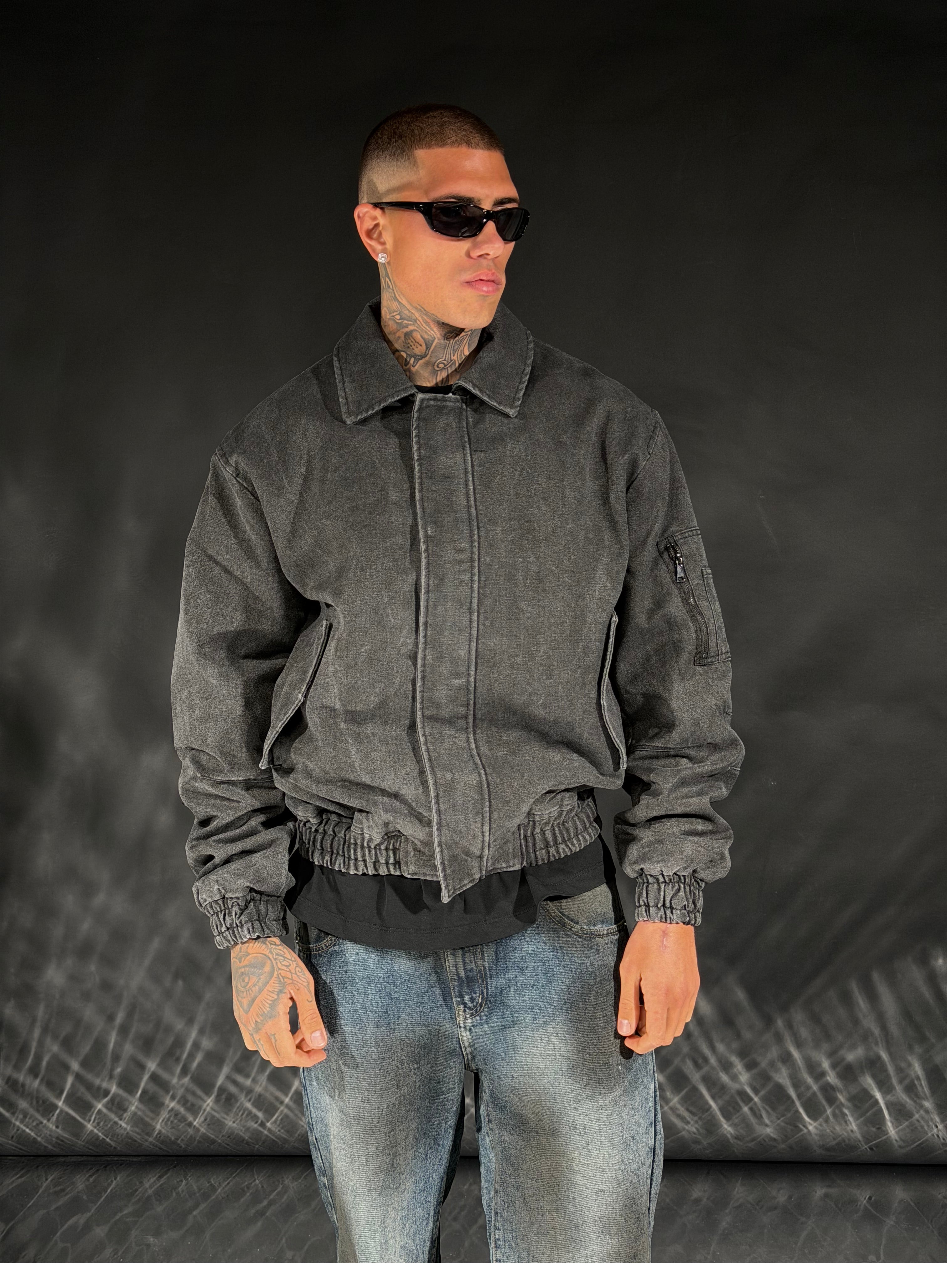 Giubbotto Denim Imbottito