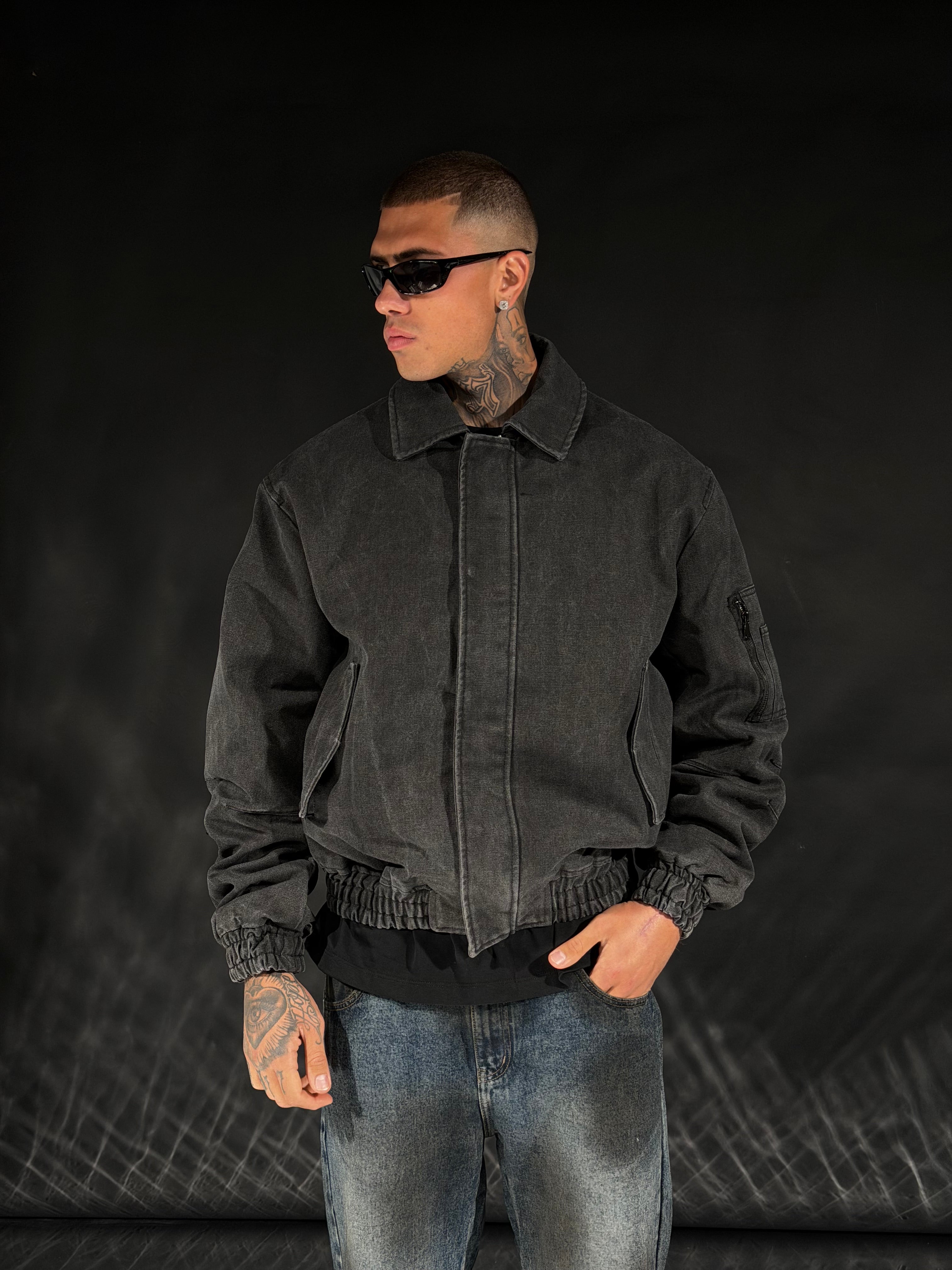 Giubbotto Denim Imbottito