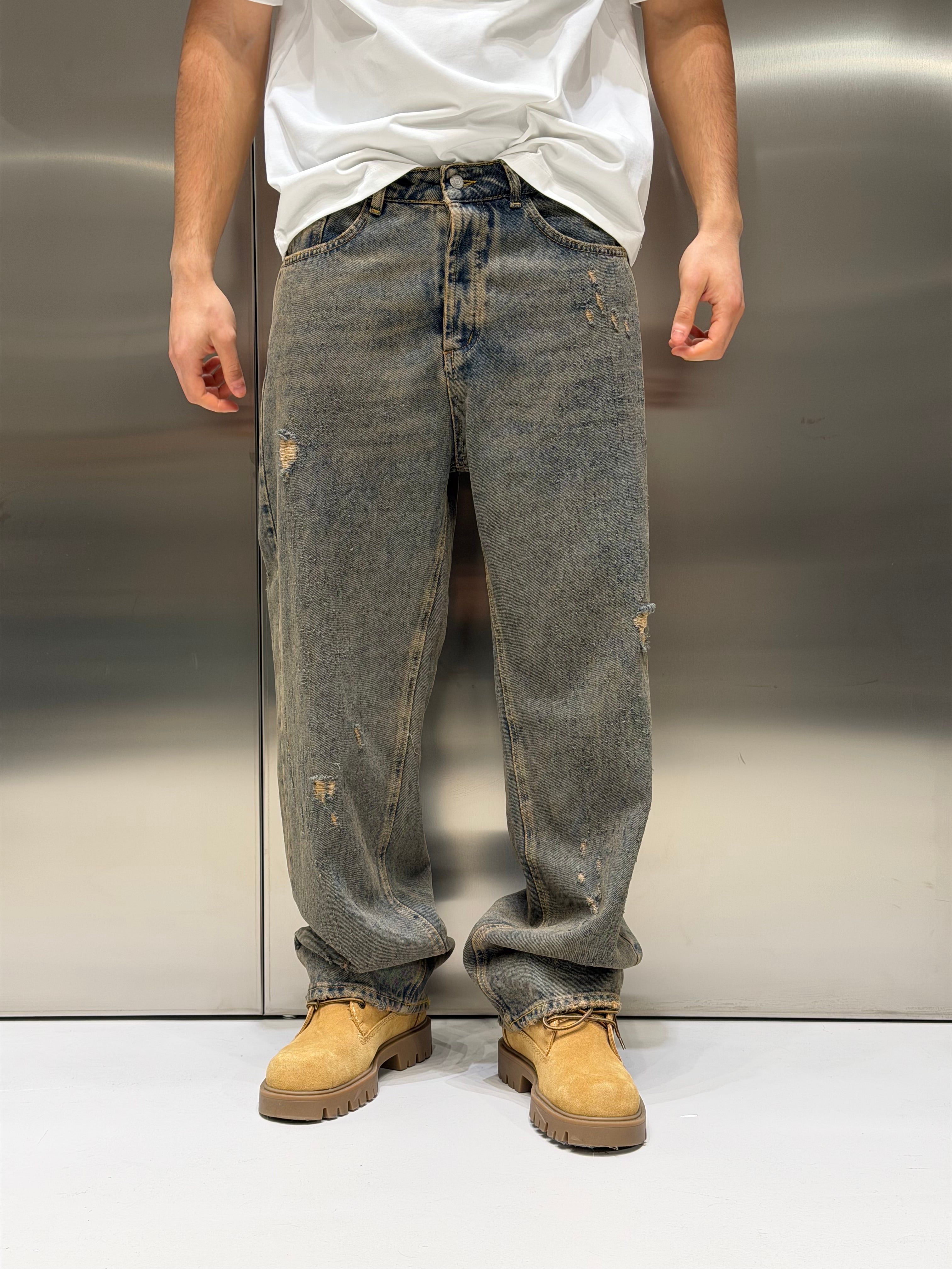 Baggy Sabbiato Scuro Just