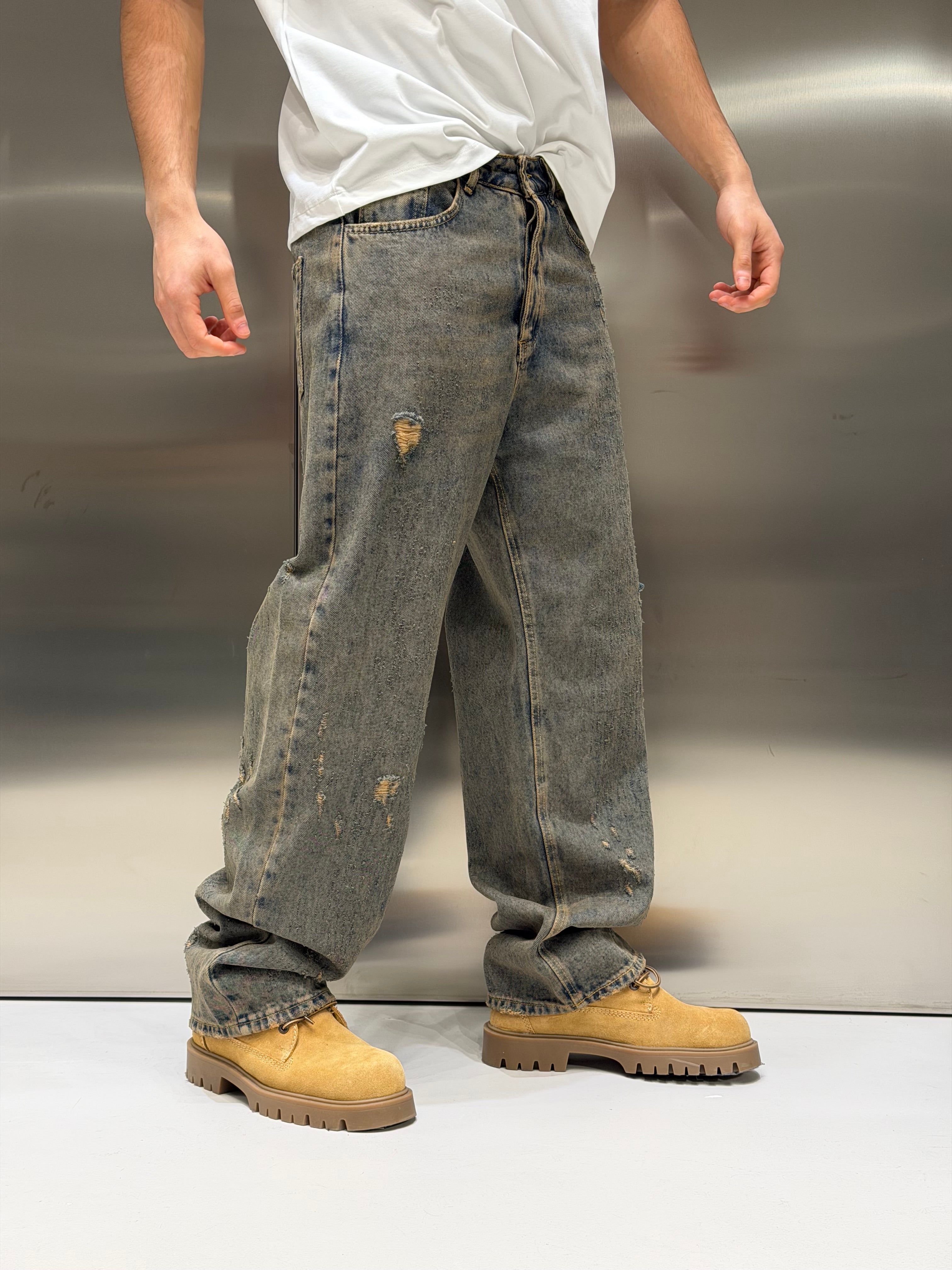 Baggy Sabbiato Scuro Just