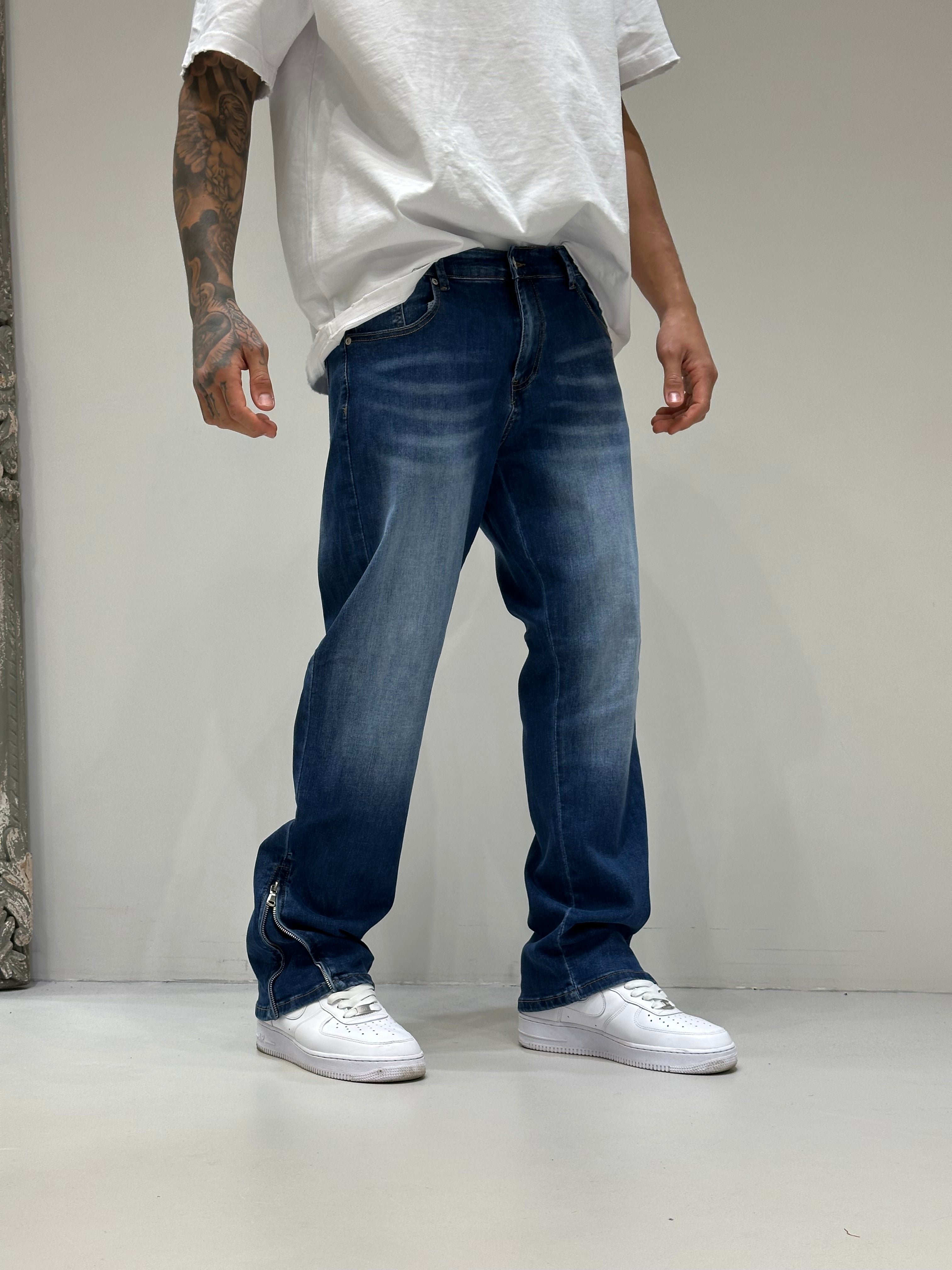 Flare Denim Zip