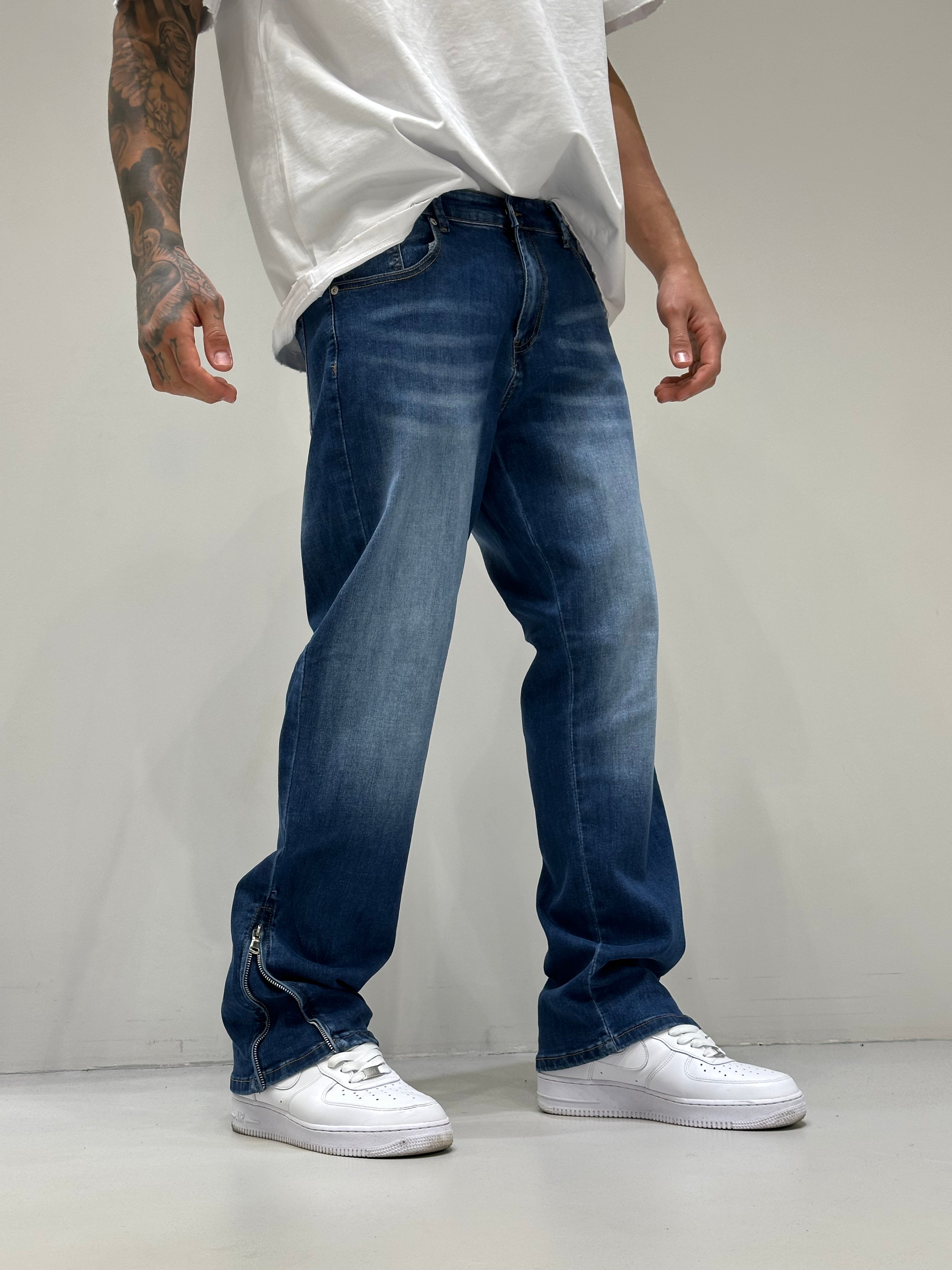 Flare Denim Zip
