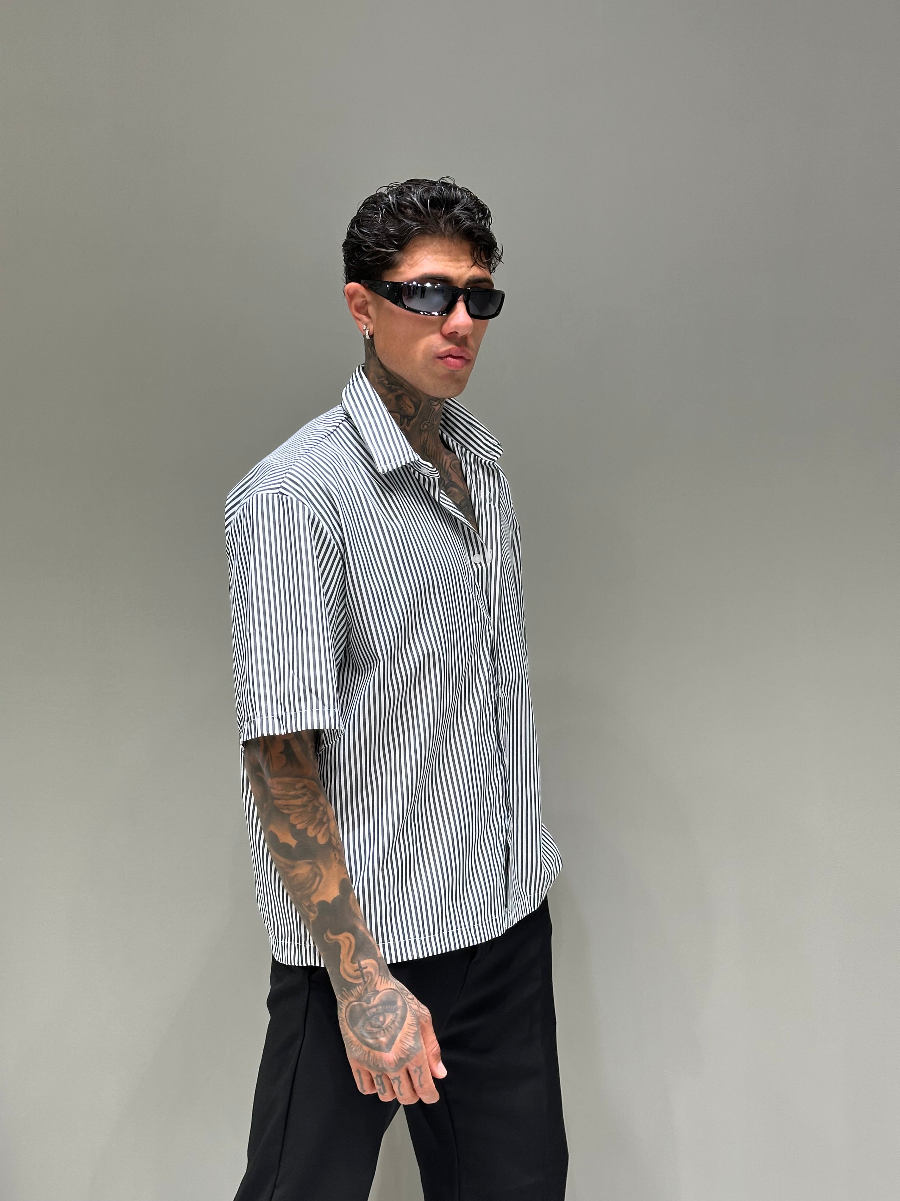 Camicia Riga Nera