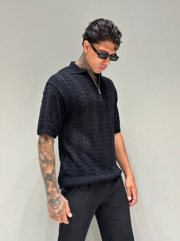 Polo Ricamo Zip