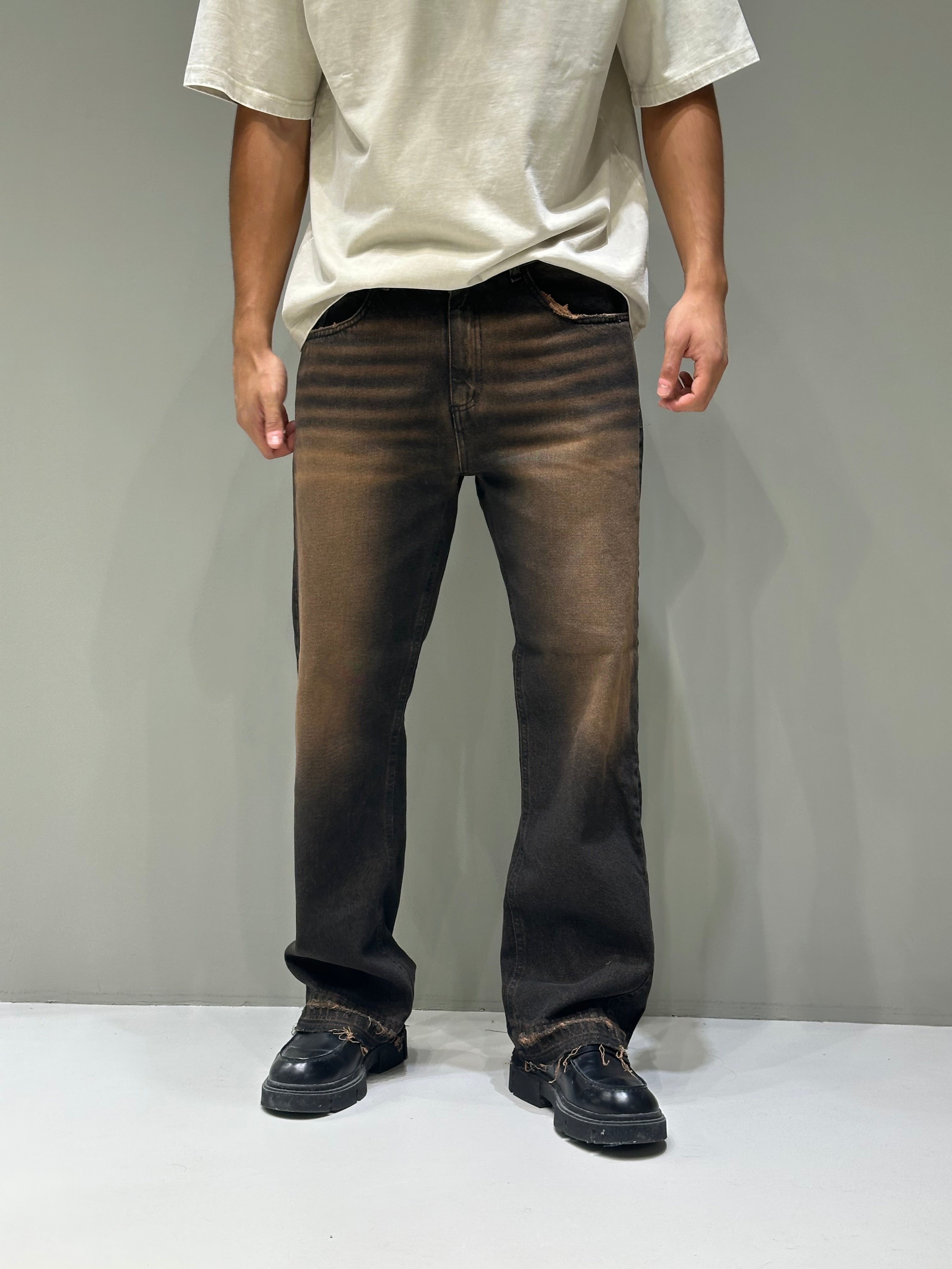 Flare Denim Brown