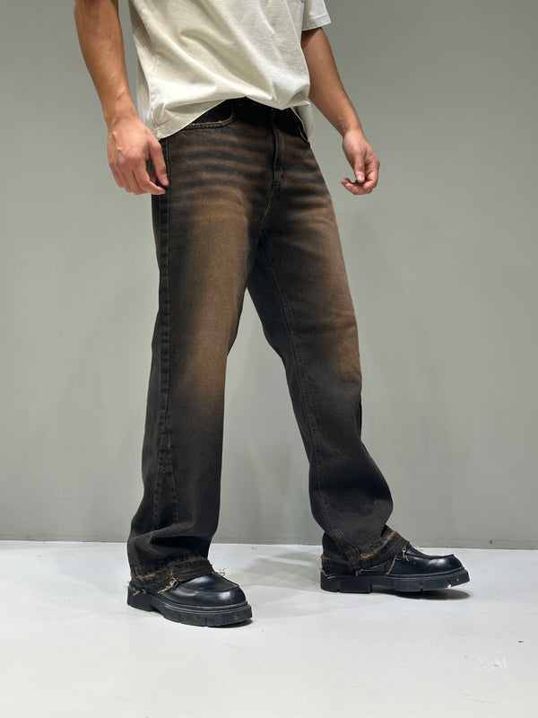 Flare Denim Brown