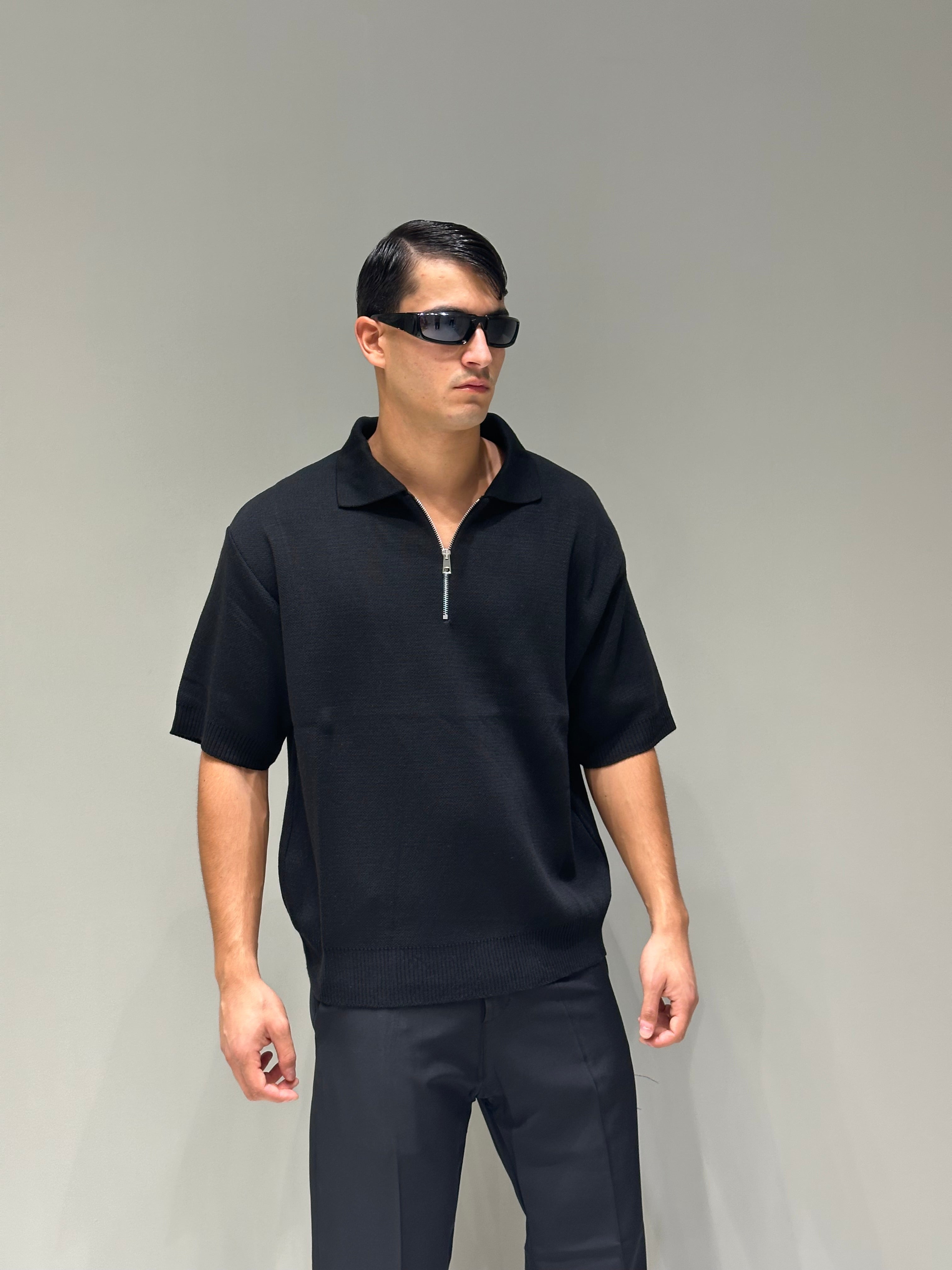 Polo In Maglia Zip