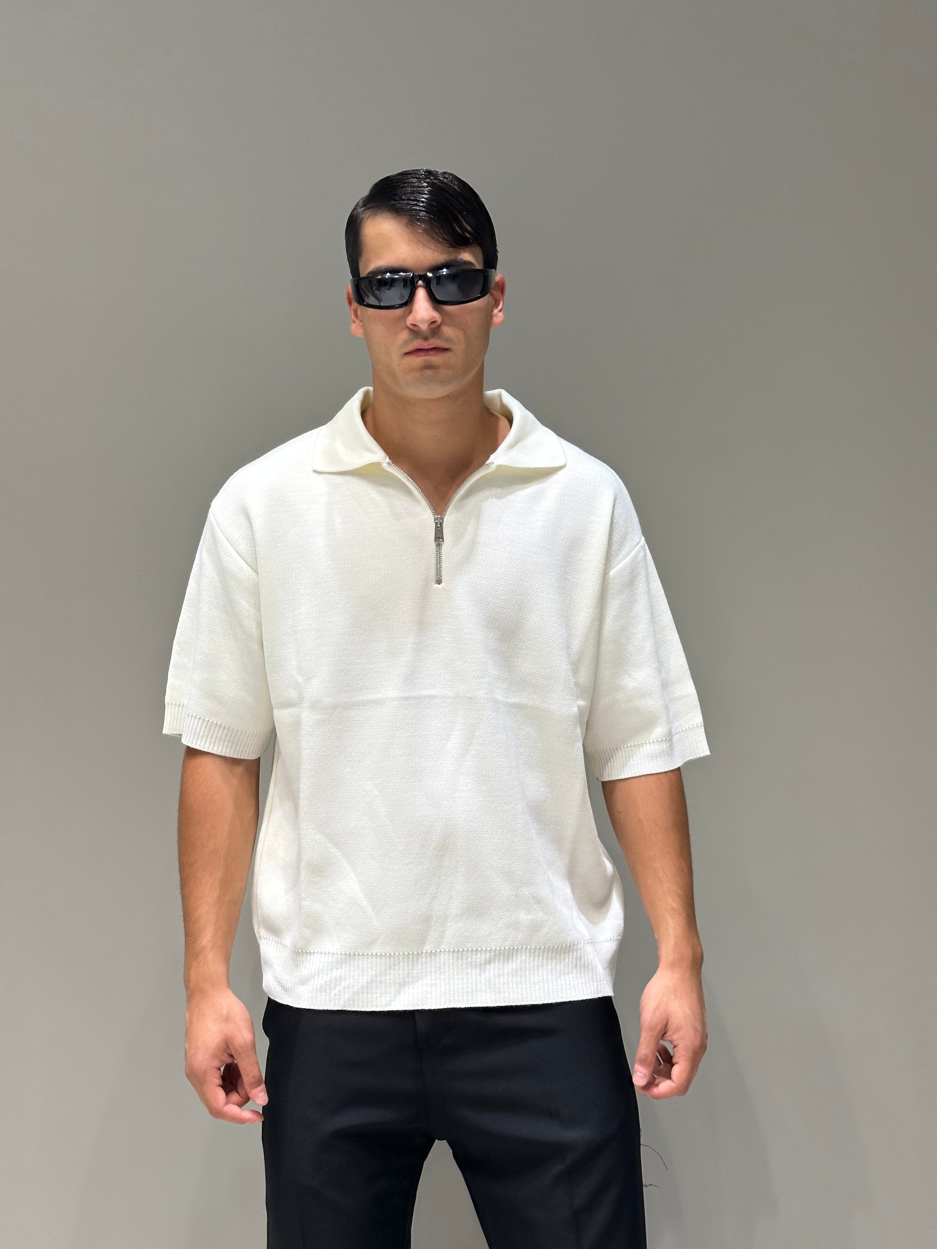 Polo In Maglia Zip