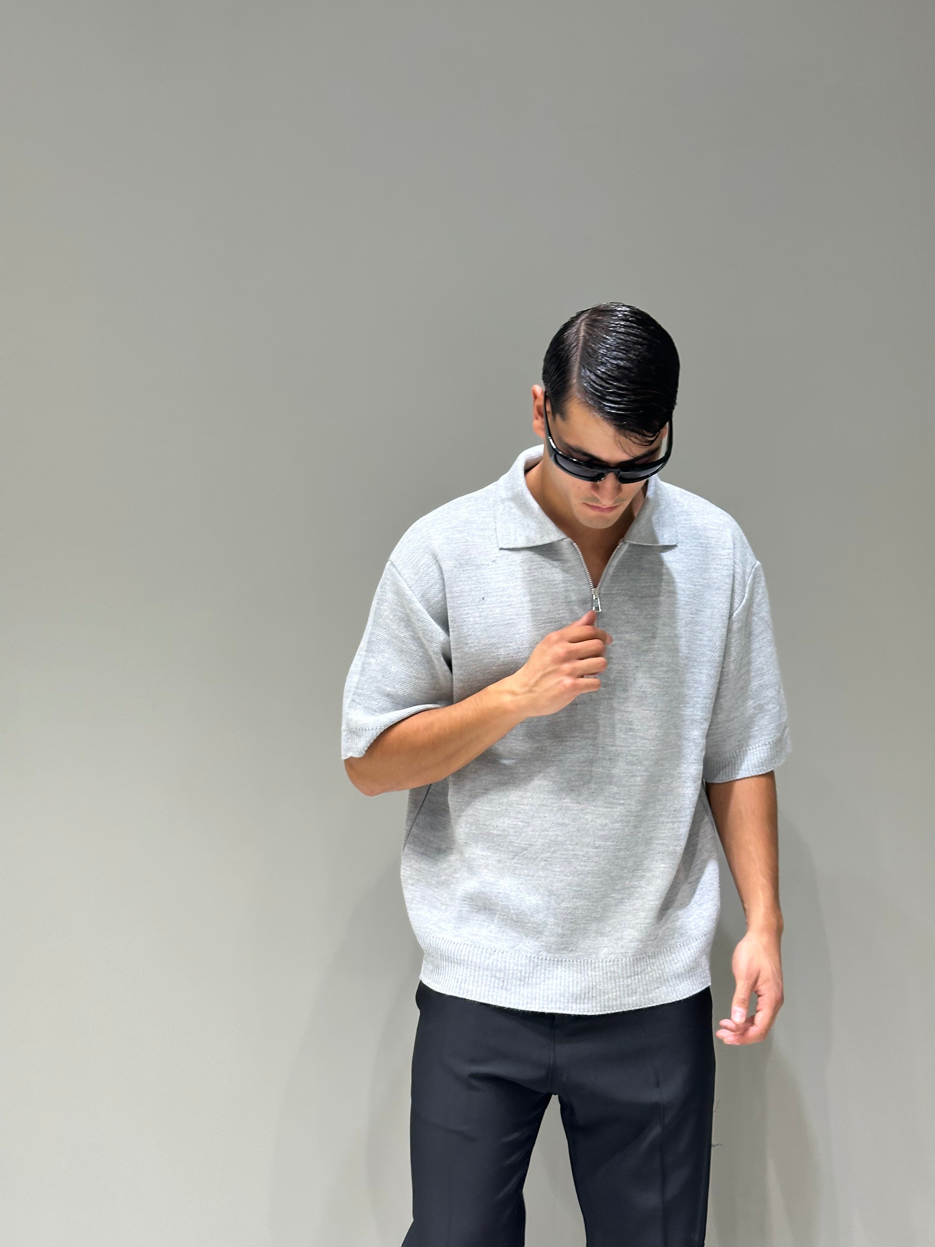 Polo In Maglia Zip