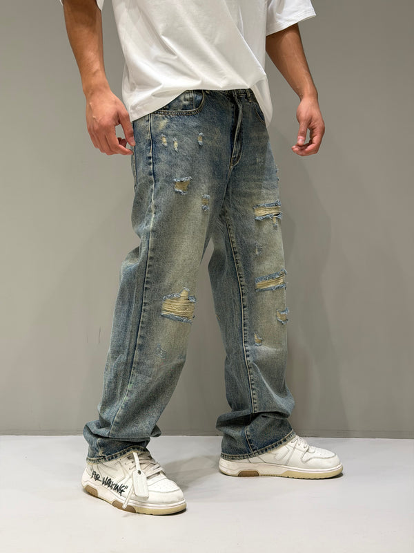 Baggy Sabbiato Strappi