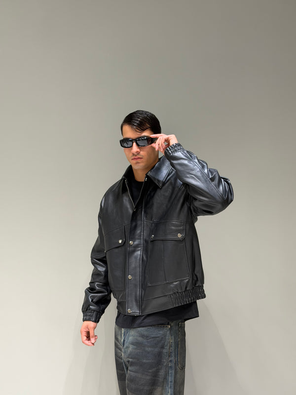 Bomber Leather Imbottito