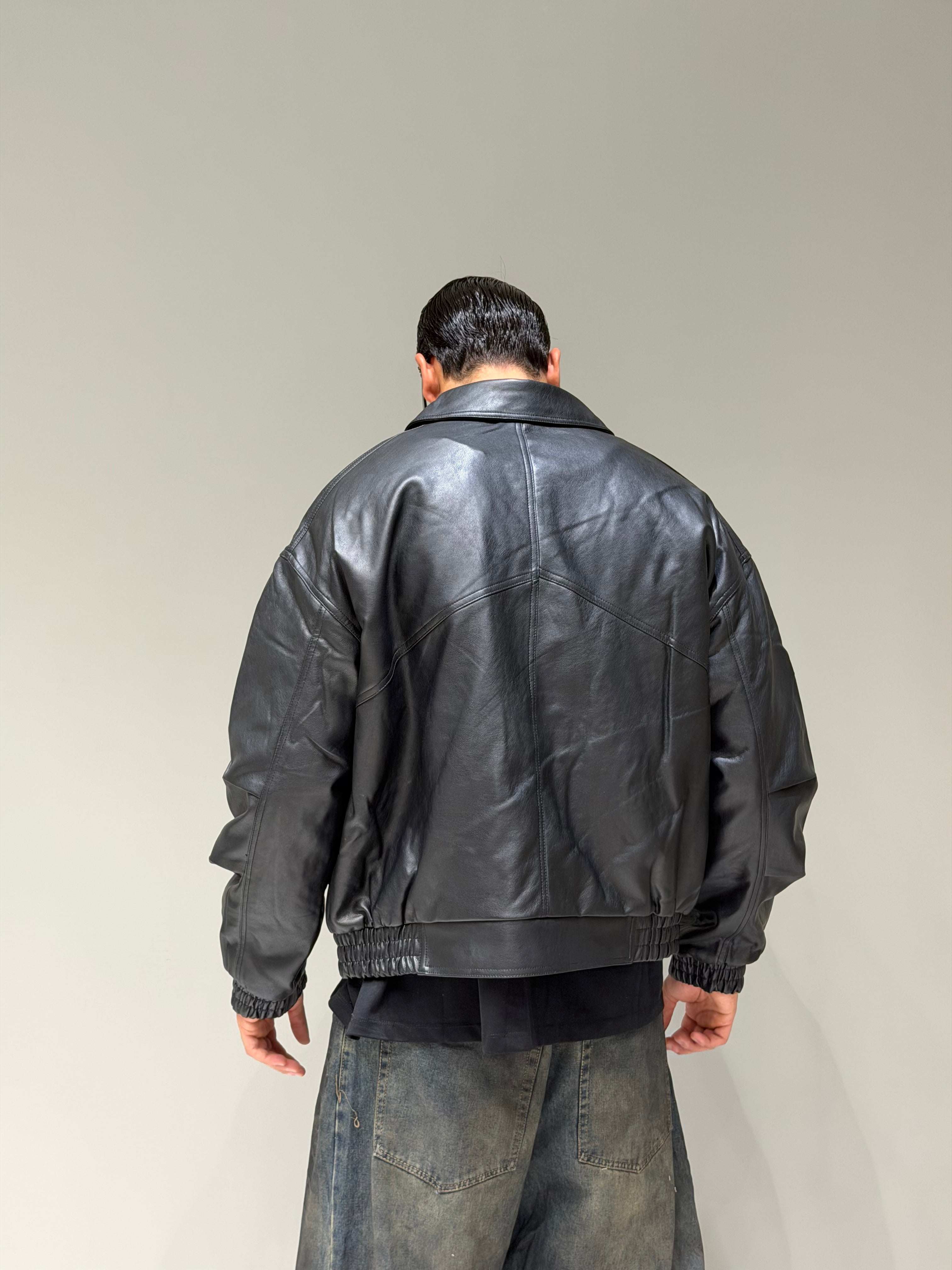 Bomber Leather Imbottito