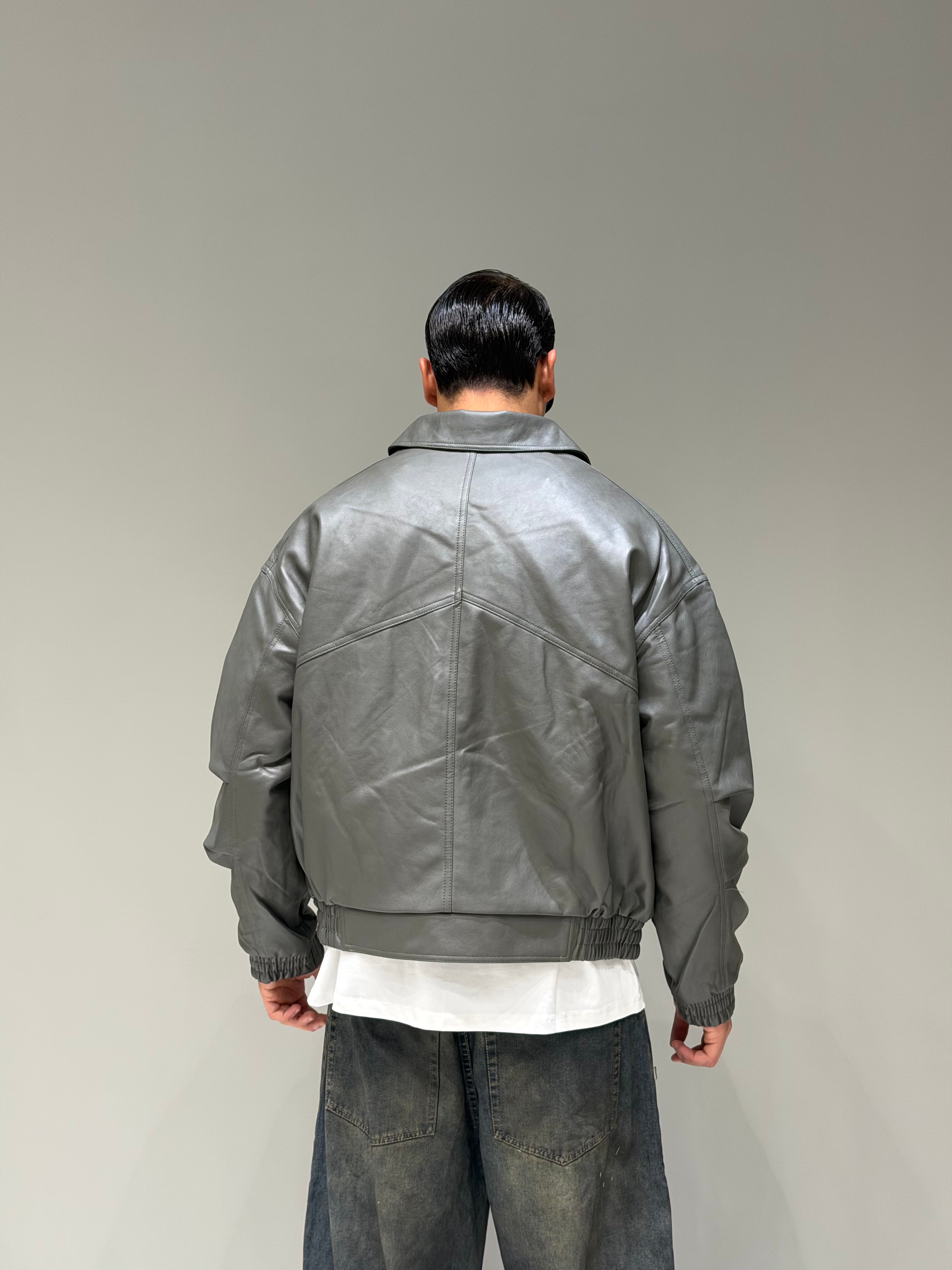 Bomber Leather Imbottito