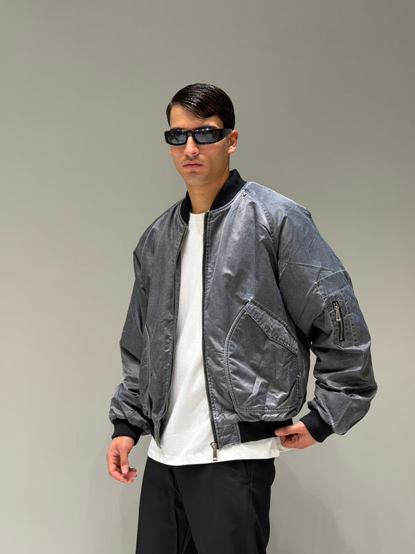 Bomber Effetto Denim