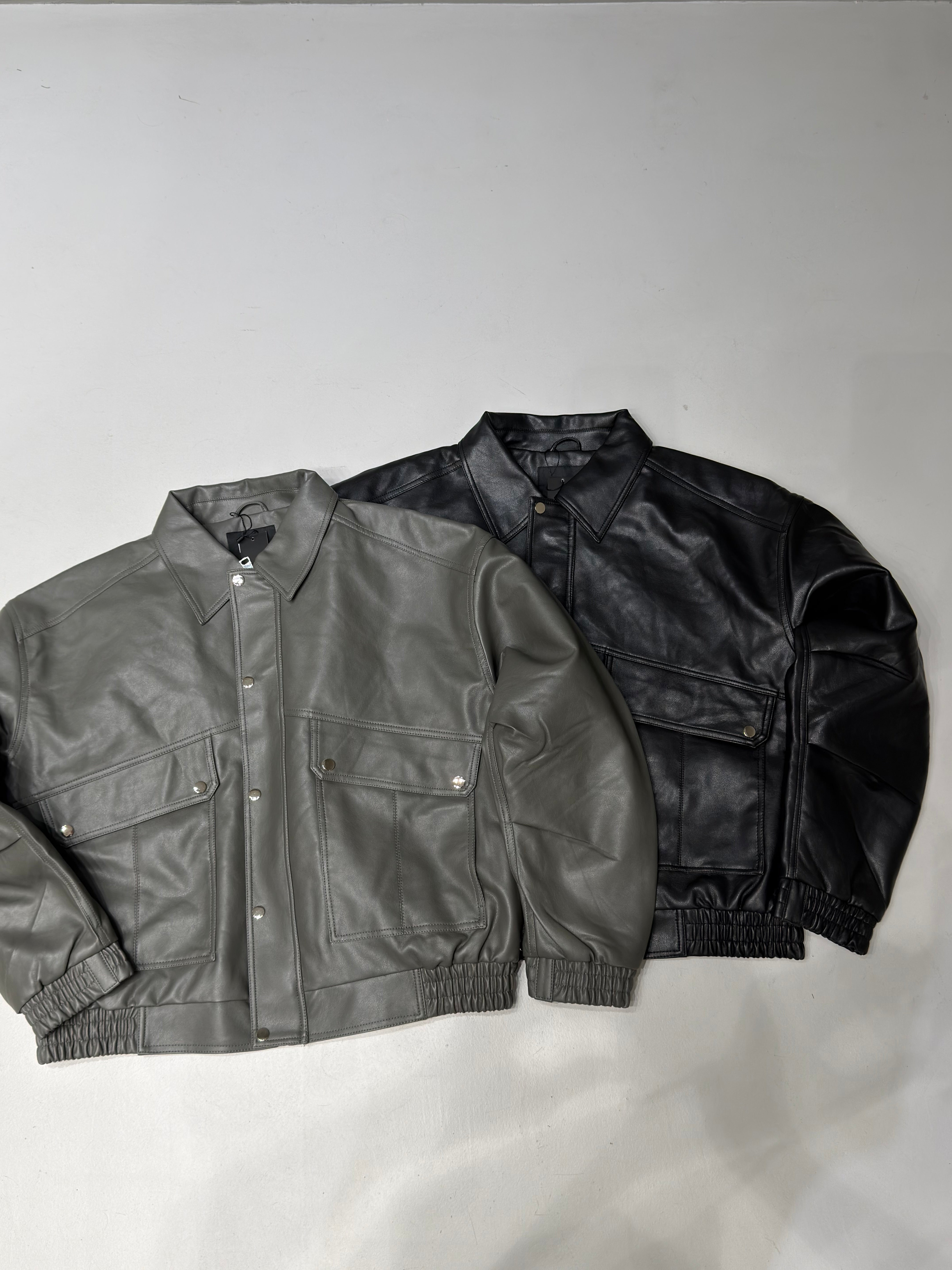 Bomber Leather Imbottito